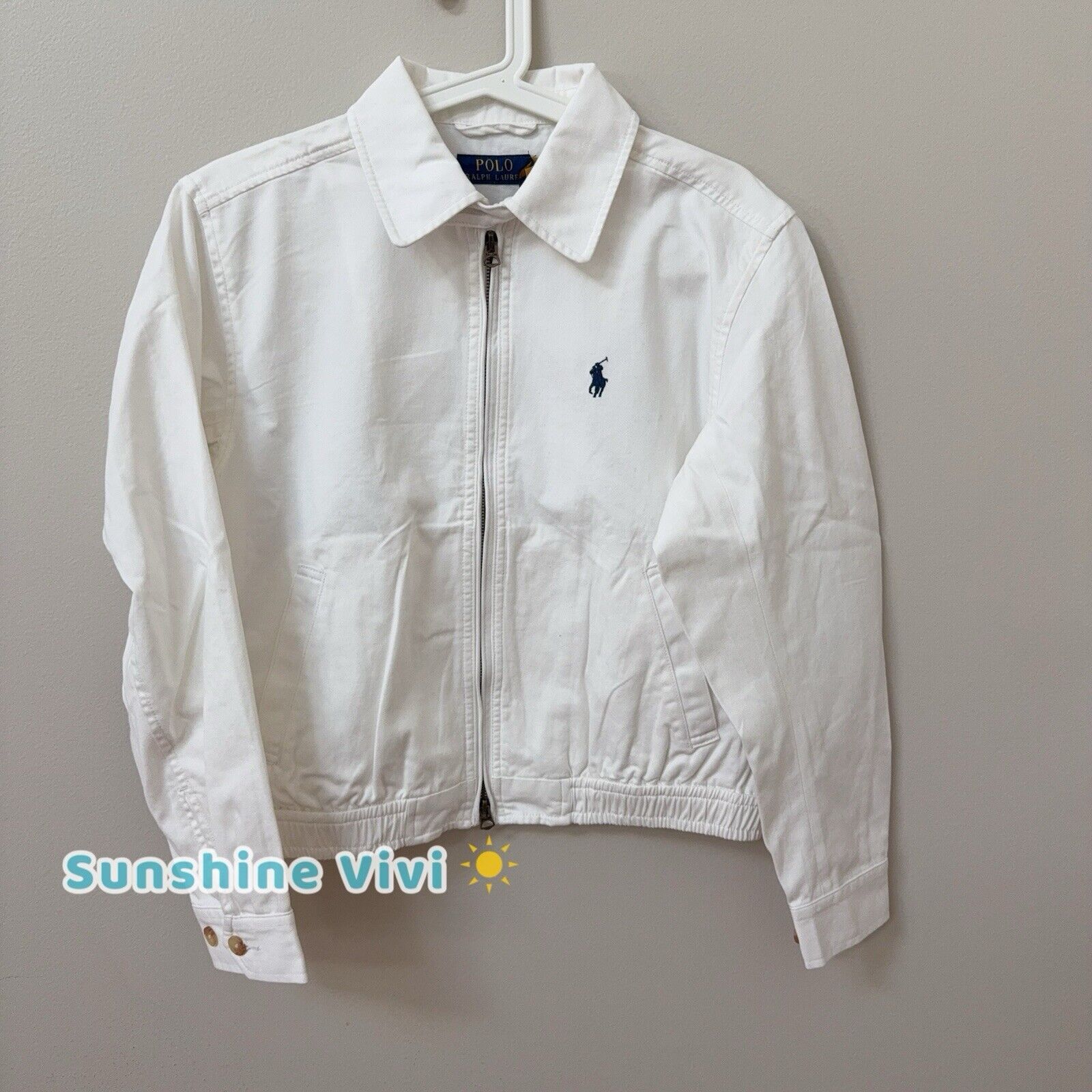 Polo Ralph Lauren NWT Polo Ralph Lauren Women's Cotton Twill JACKET White XS Size XS / US 0-2 / IT 36-38 - 3 Thumbnail