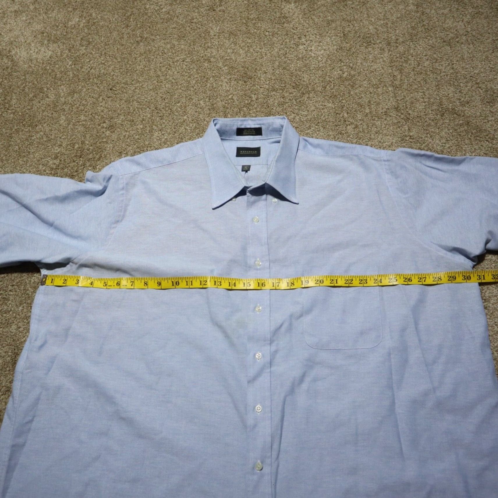 LLOYD Alexander Lloyd Blue Button-Up Shirt Men's Size 20 34 / 35 Shirt Cotton Striped Button-Up Blue 20 Mens Size US XXL / EU 58 / 5 - 5 Thumbnail