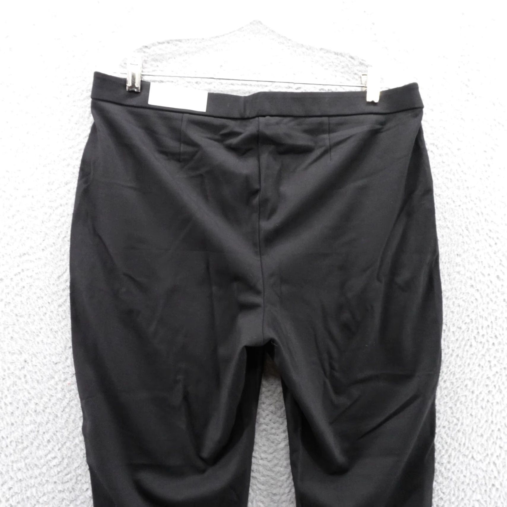 Vintage VINTAGE? No. NWT Chicos Leather Front Ponte Knit Slim Pants Size 3 US 16 Petite Black Womens Size 38" / US 16 / IT 52 - 4 Thumbnail