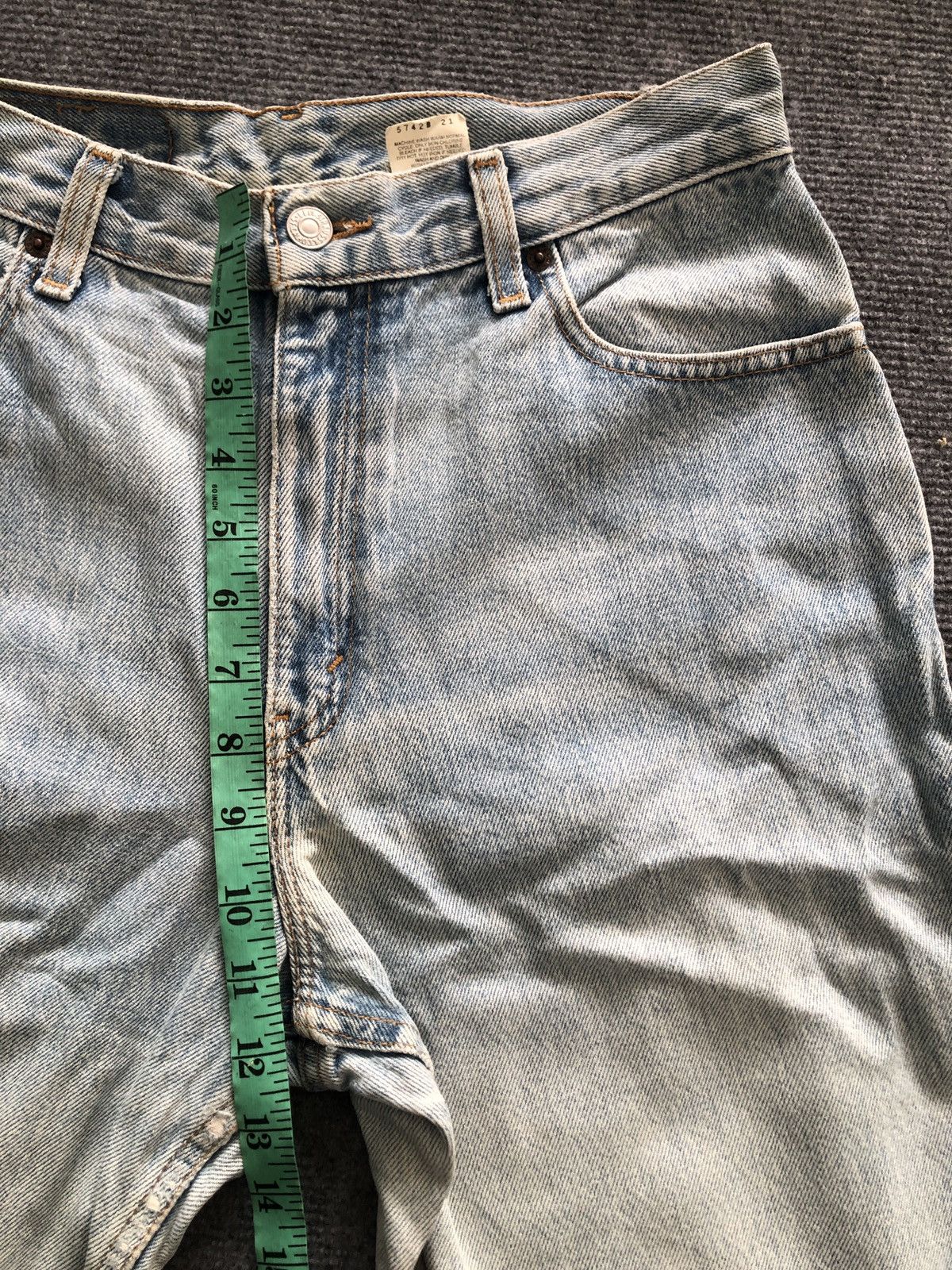 Levi's Light Blue Vintage Levis 550 Relaxed Fit Tapered Leg 28x30.5 Size 28" / US 6 / IT 42 - 12 Thumbnail