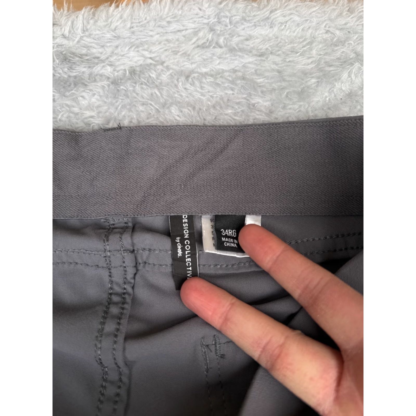 Vintage Cintas Pants 34 Gray Chino Nylon Blend Design Collection Straight Leg Uniform Size US 34 / EU 50 - 6 Thumbnail