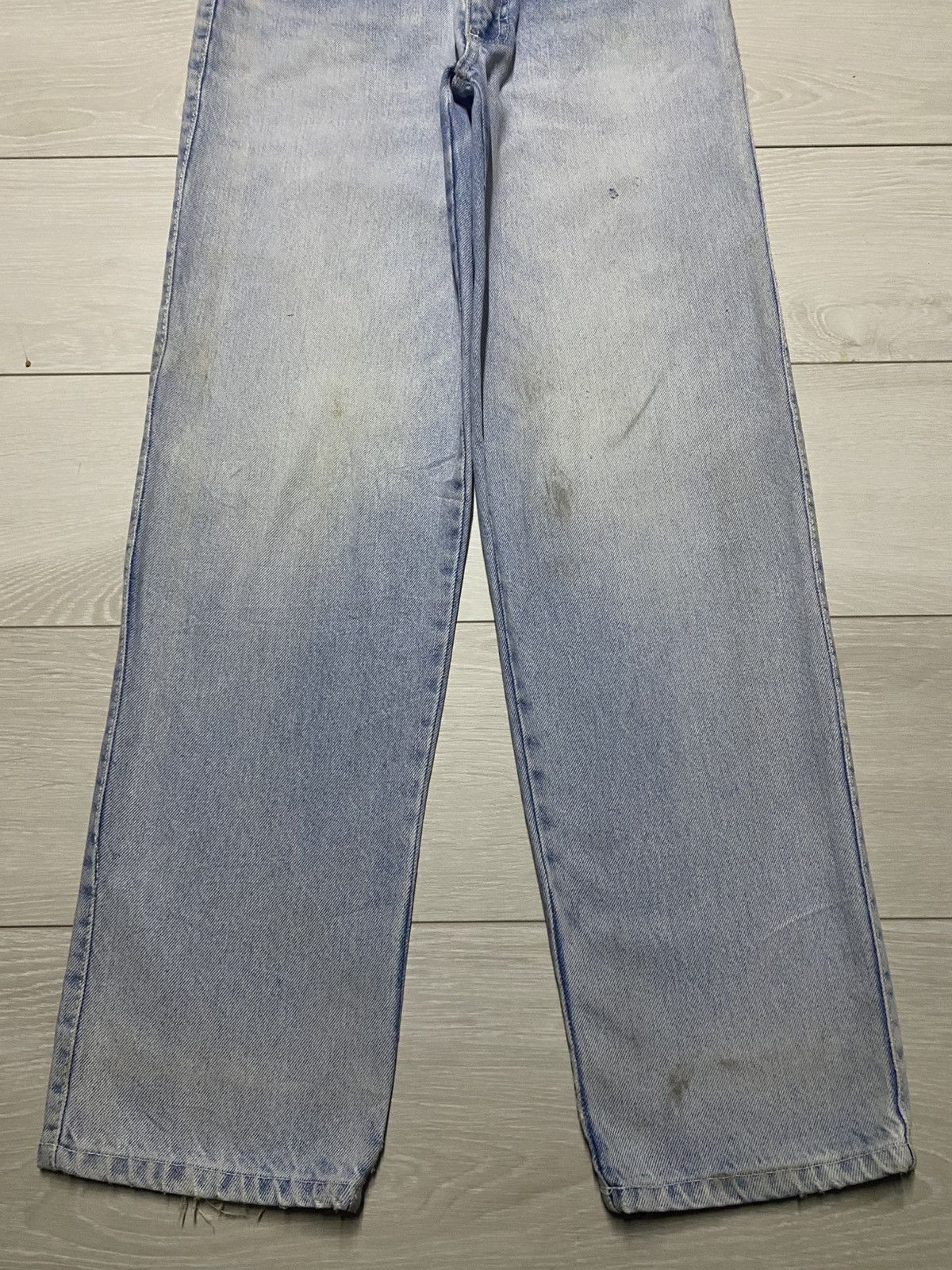 Kiwi Vintage Kiwitex Light Wash Distressed Taperred Leg Jeans Size US 30 / EU 46 - 5 Thumbnail
