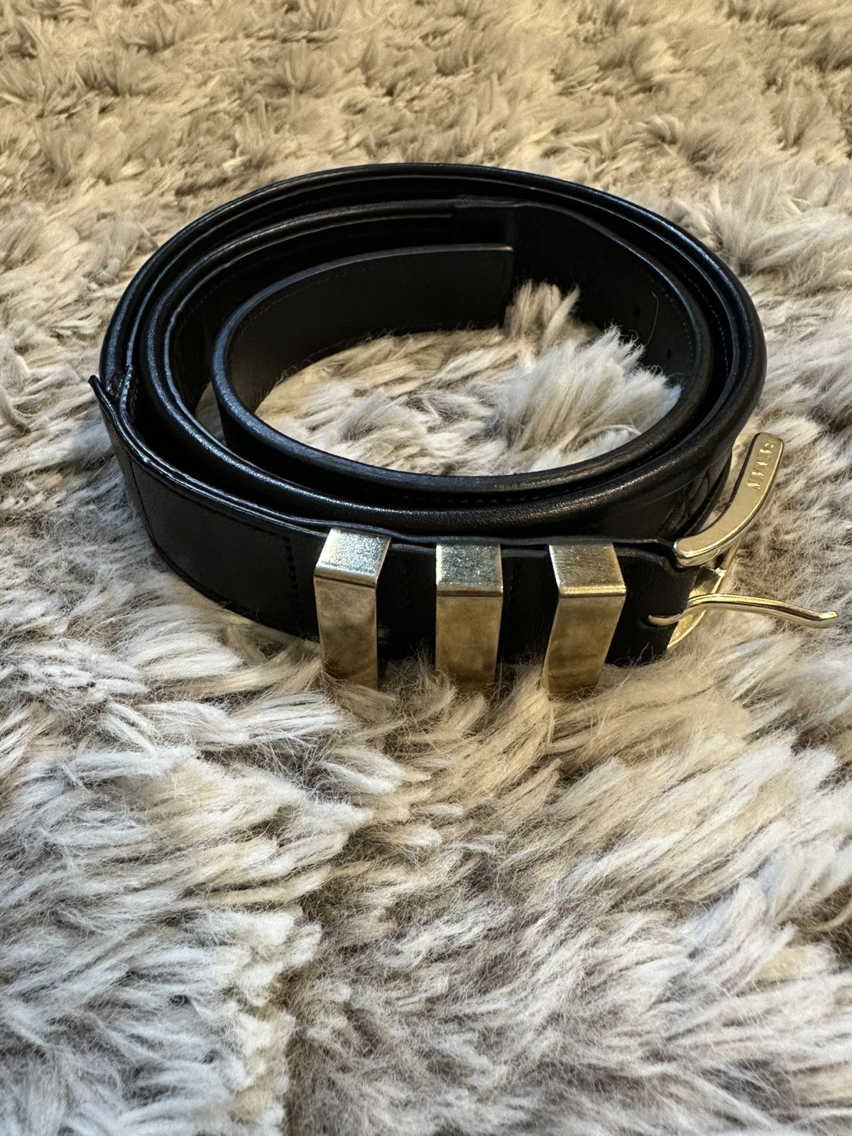 Balmain SS10 Decarnin Double Studded Wrap Belt | Grailed