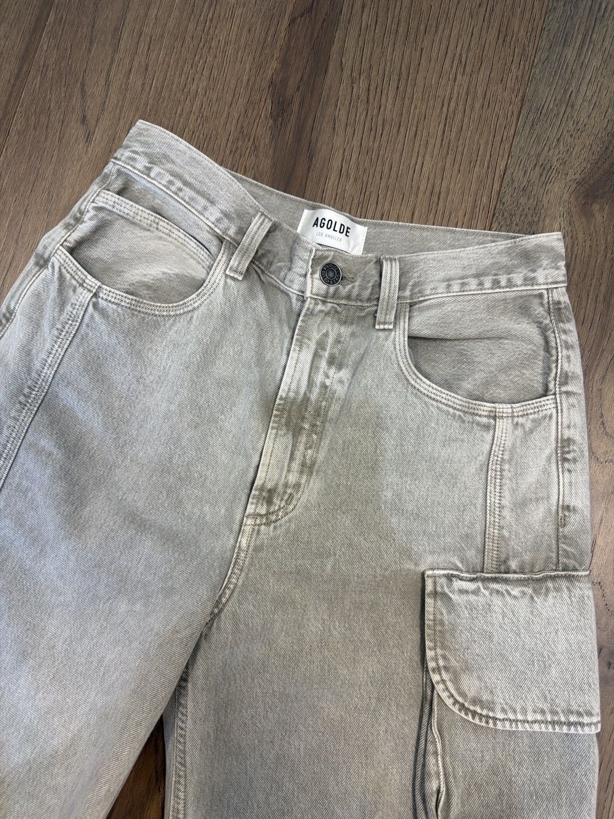 Agolde Agolde Cass Baggy Cargo Jeans Size 24" / US 00 / IT 34 - 4 Thumbnail