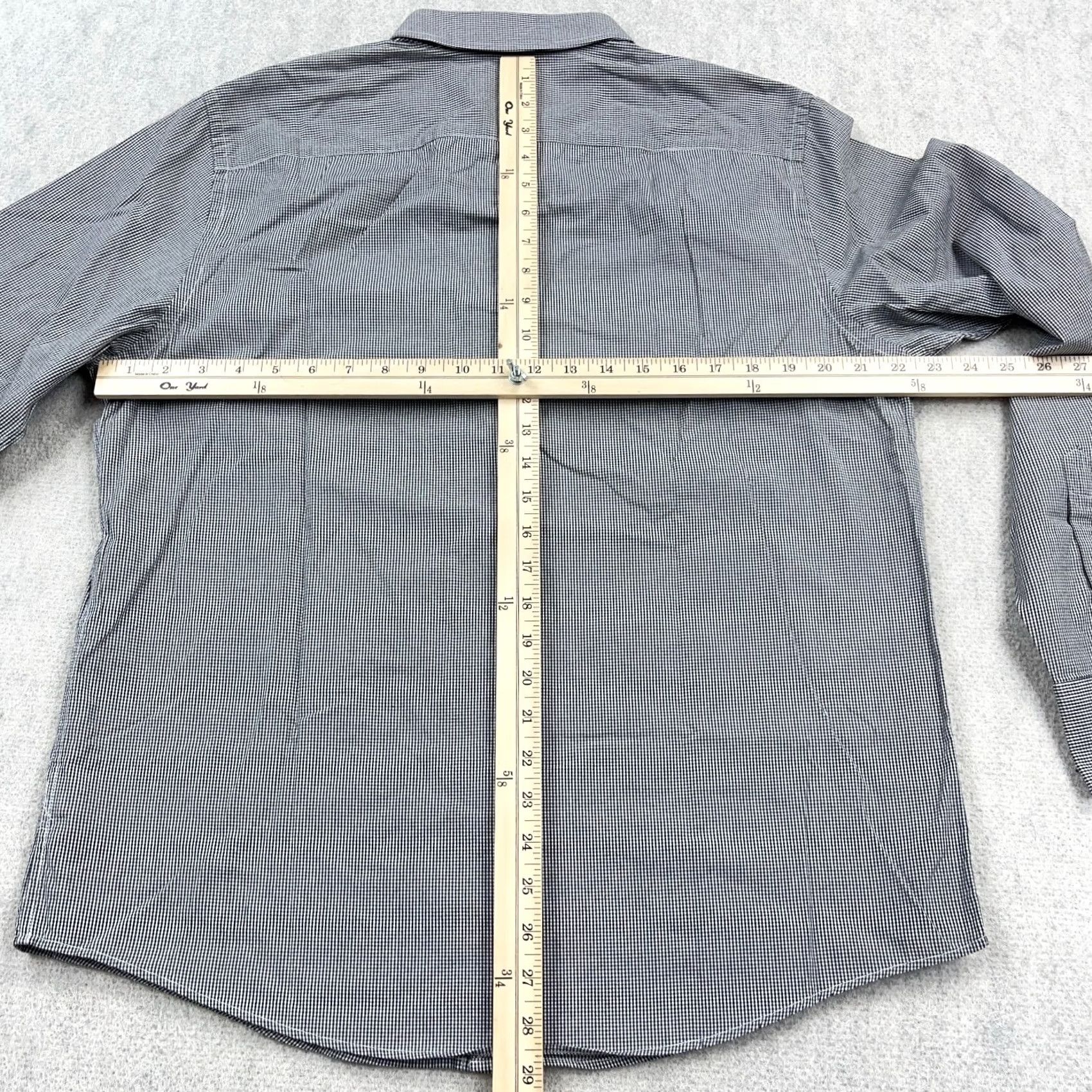 UNTUCKit UNTUCKit Shirt Men XL Slim Fit Button Up Black Check Plaid Dress Poplin Casual Size US XL / EU 56 / 4 - 4 Thumbnail