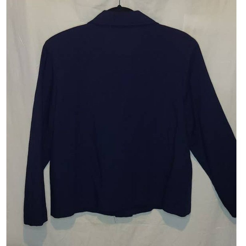 Vintage Womens Brigga Petite Royal Blue Blazer Size Medium Size M / US 6-8 / IT 42-44 - 3 Thumbnail