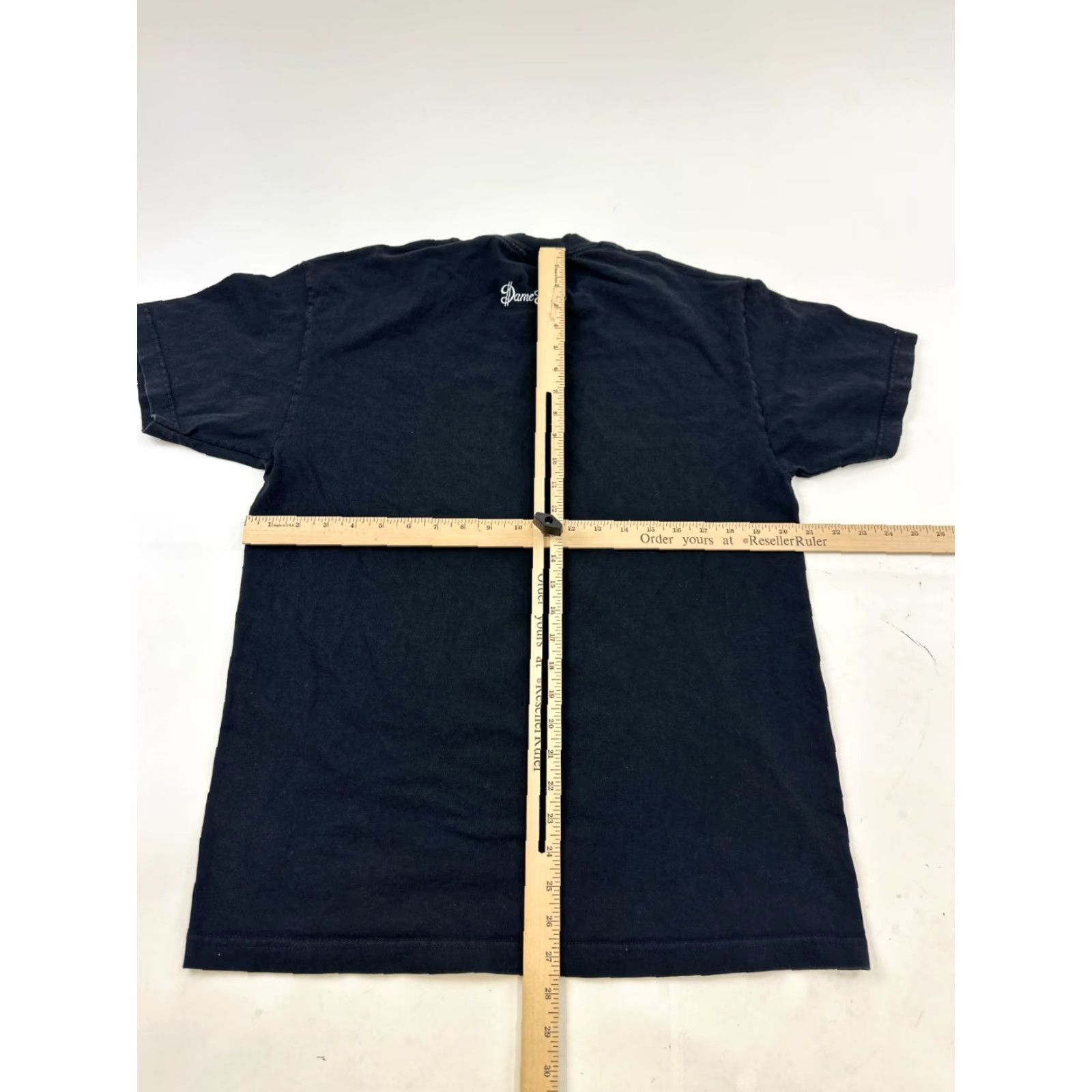 Vintage Dame Dolla T-Shirt Mens Large Black Solid Outdoor Crew Neck Short Sleeve "Different On Levels The Lord Allowed" Size US L / EU 52-54 / 3 - 5 Thumbnail