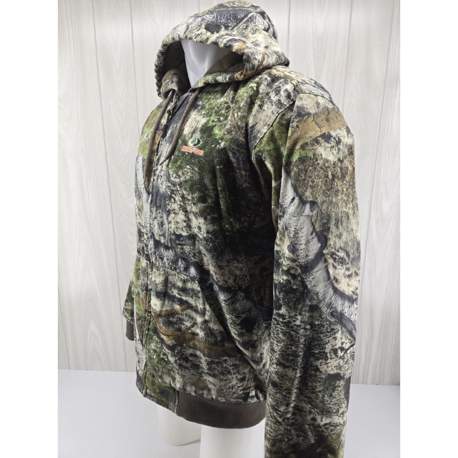 Vintage Mossy Oak Insulated Camo Jacket Green Full Zip Hooded Large Hunting Men L Zip Mos... Size US L / EU 52-54 / 3 - 3 Thumbnail