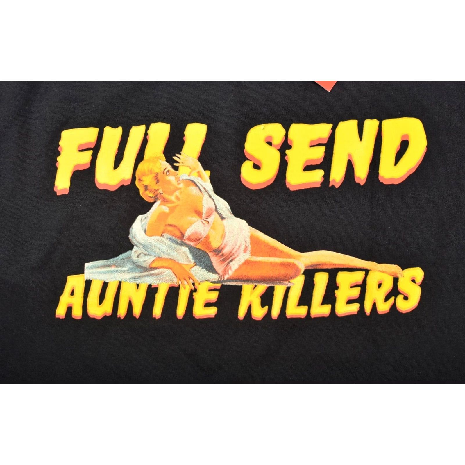 Vintage Full Send Auntie Killers Long Sleeve T-Shirt Tee Size M Black Mens Shirt L/S Tee Size US M / EU 48-50 / 2 - 2 Thumbnail