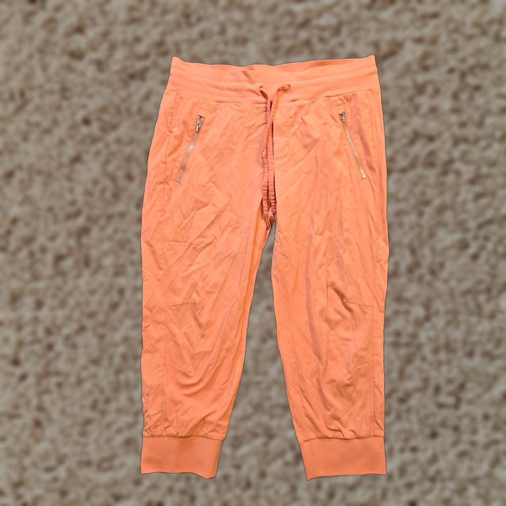 Athleta Athleta Pants Womens Size 10P Petite Orange Trekkie North Joggers Cropped Pull On Pants Size 24" / US 00 / IT 34 - 1 Thumbnail