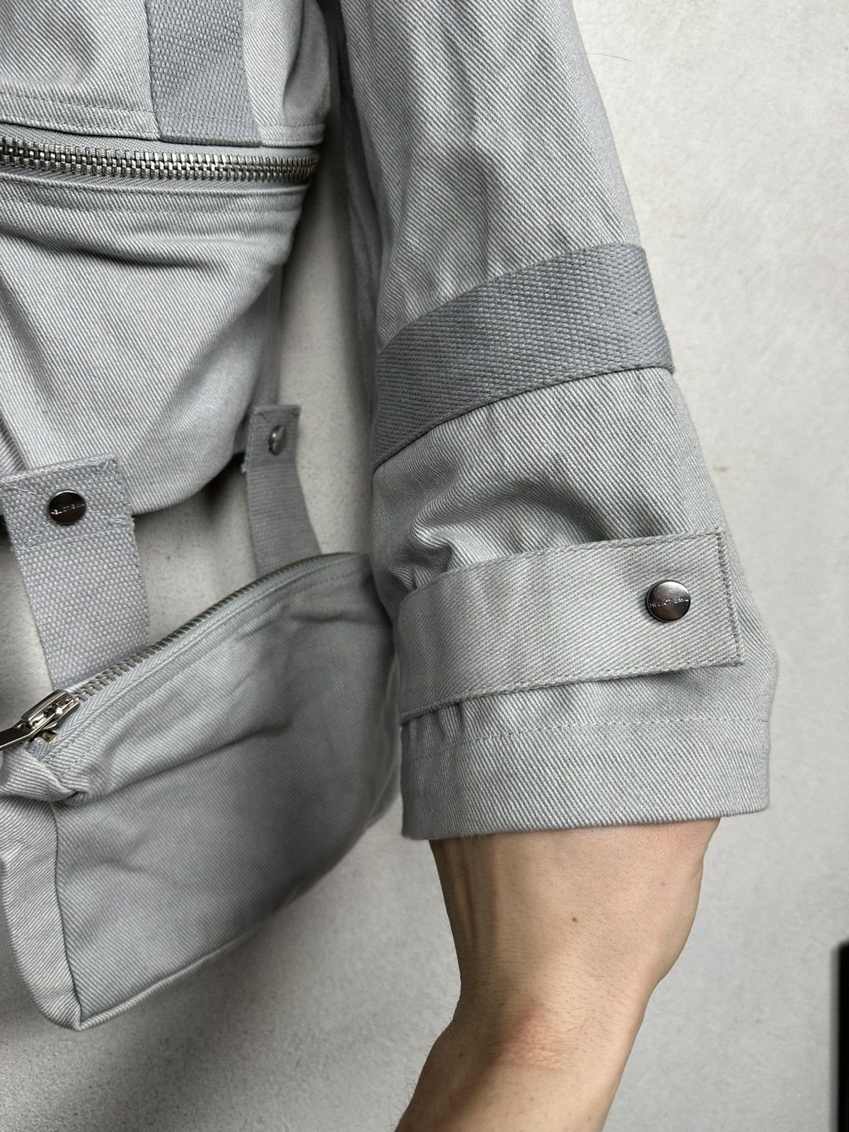 Heliot Emil Heliot Emil SS18 Kamikaze Grey Bomber Jacket Bondage Size US S / EU 44-46 / 1 - 3 Thumbnail