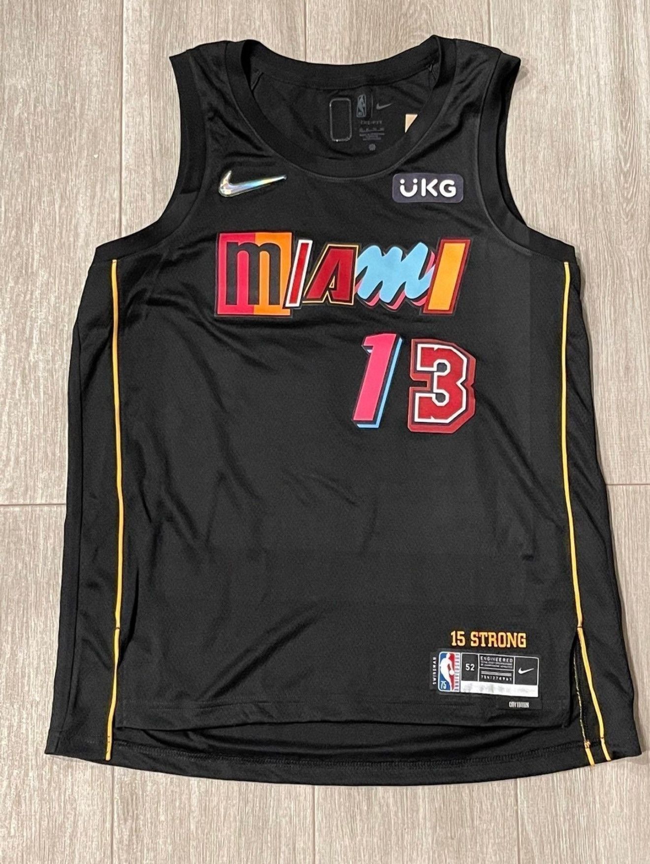 NBA Bam Adebayo Nike Miami Heat Mashup Swingman Jersey Vice XL Size US XL / EU 56 / 4 - 1 Thumbnail