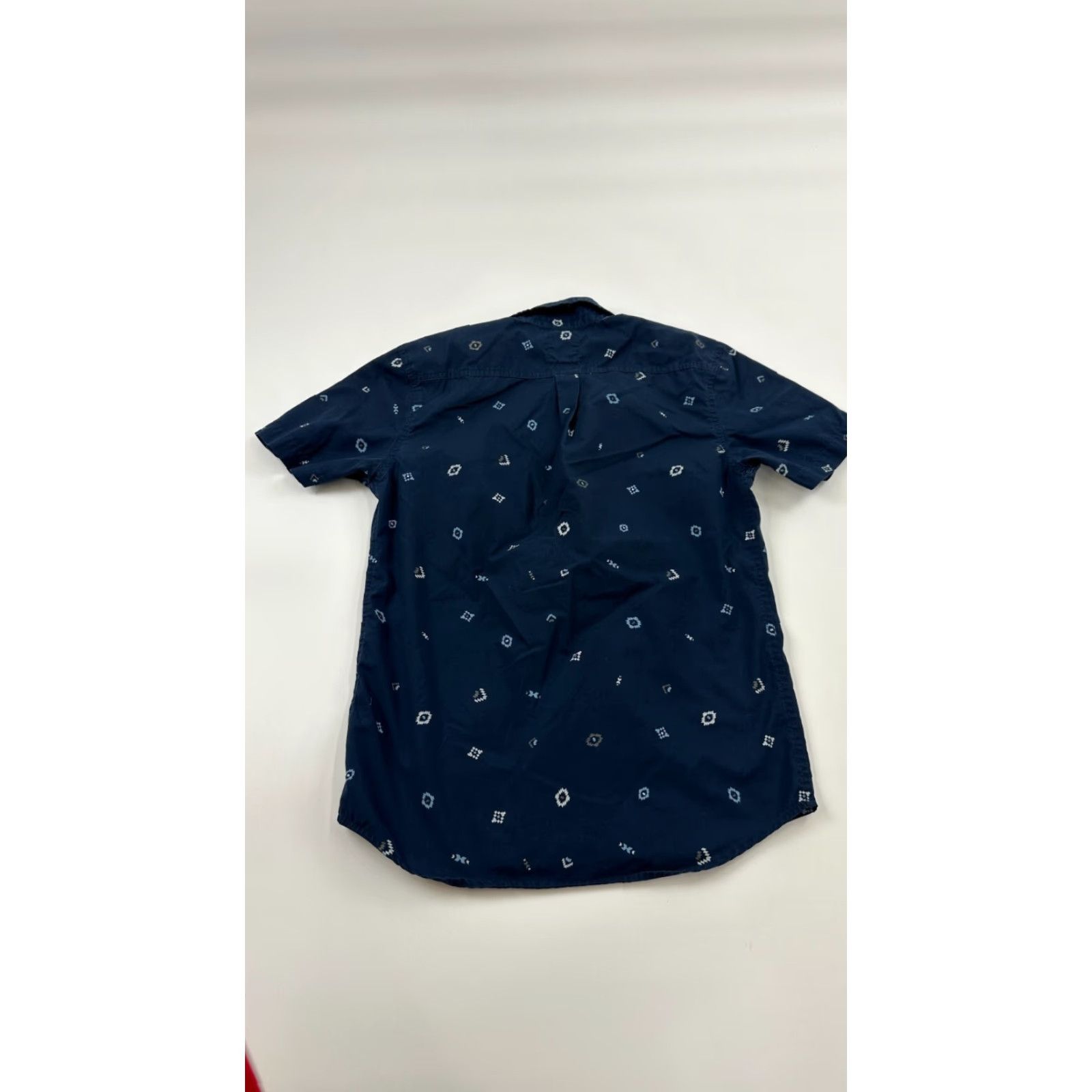 Levi's Levi's Button-Up Shirt Mens Small Blue Geometric Cotton Short Sleeve Casual Size US S / EU 44-46 / 1 - 7 Thumbnail