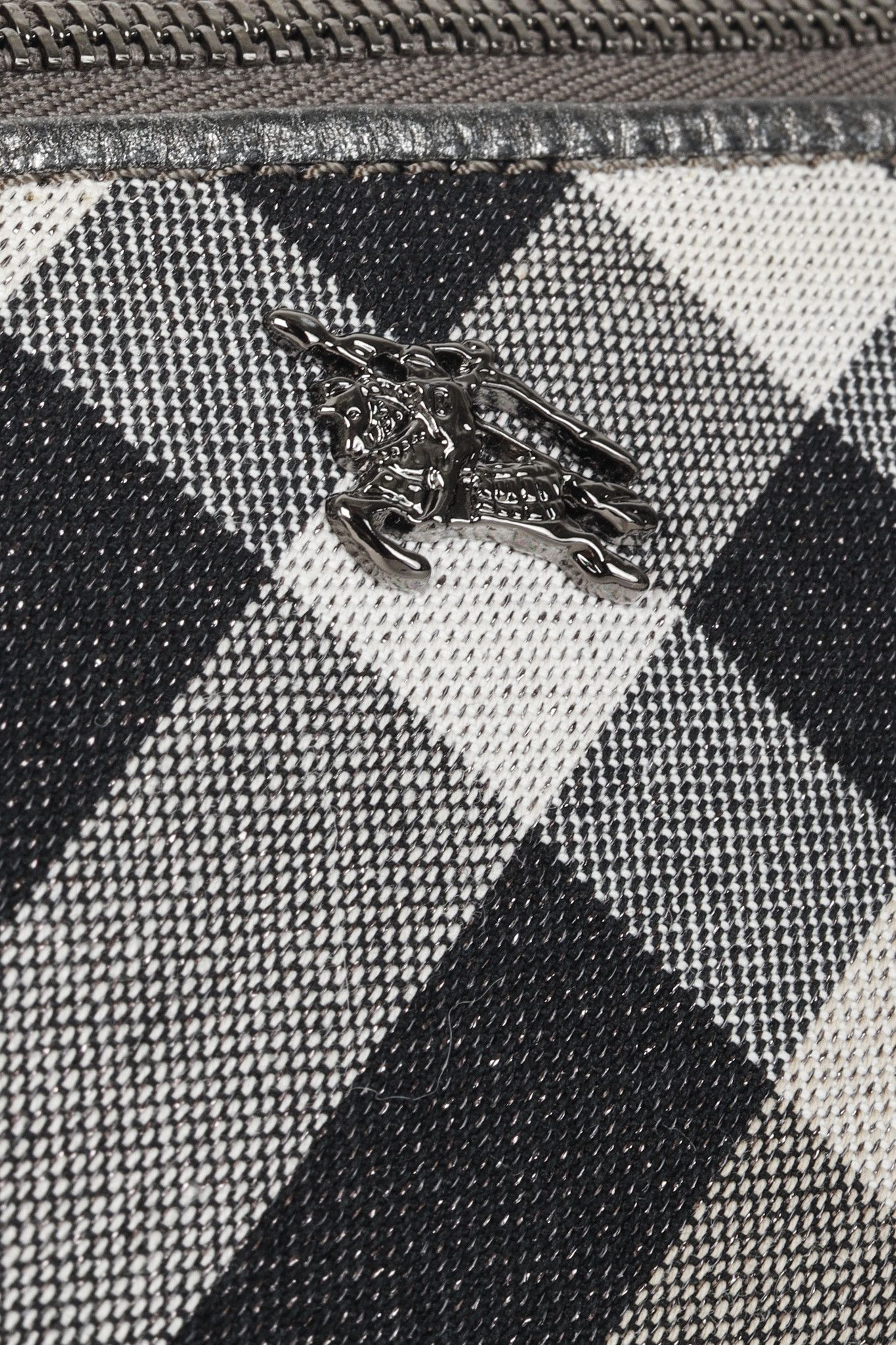 Burberry Burberry Check Grey Shimmer Travel Pouch Size ONE SIZE - 7 Thumbnail