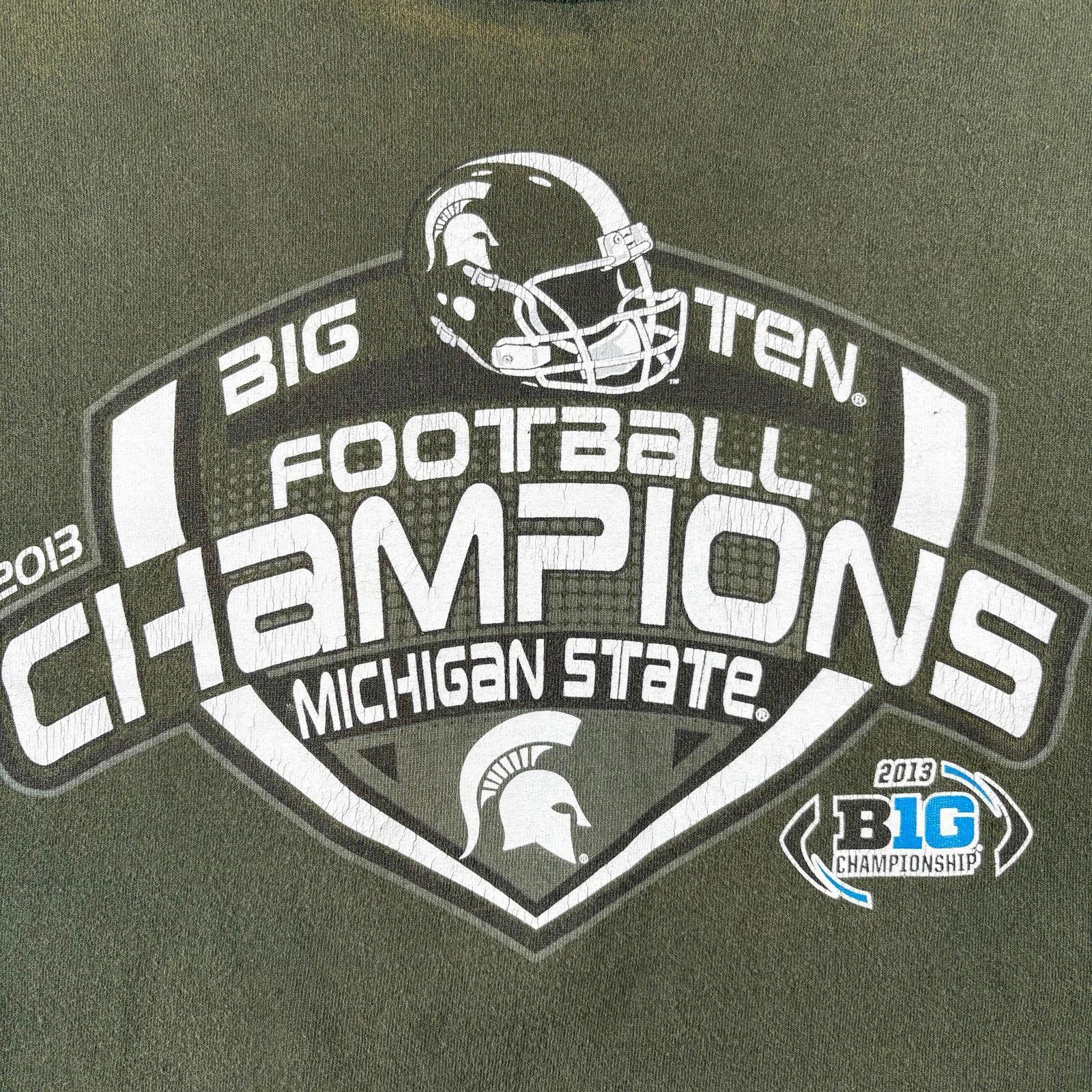 Hanes Y2K Michigan state football t shirt Size US M / EU 48-50 / 2 - 2 Thumbnail