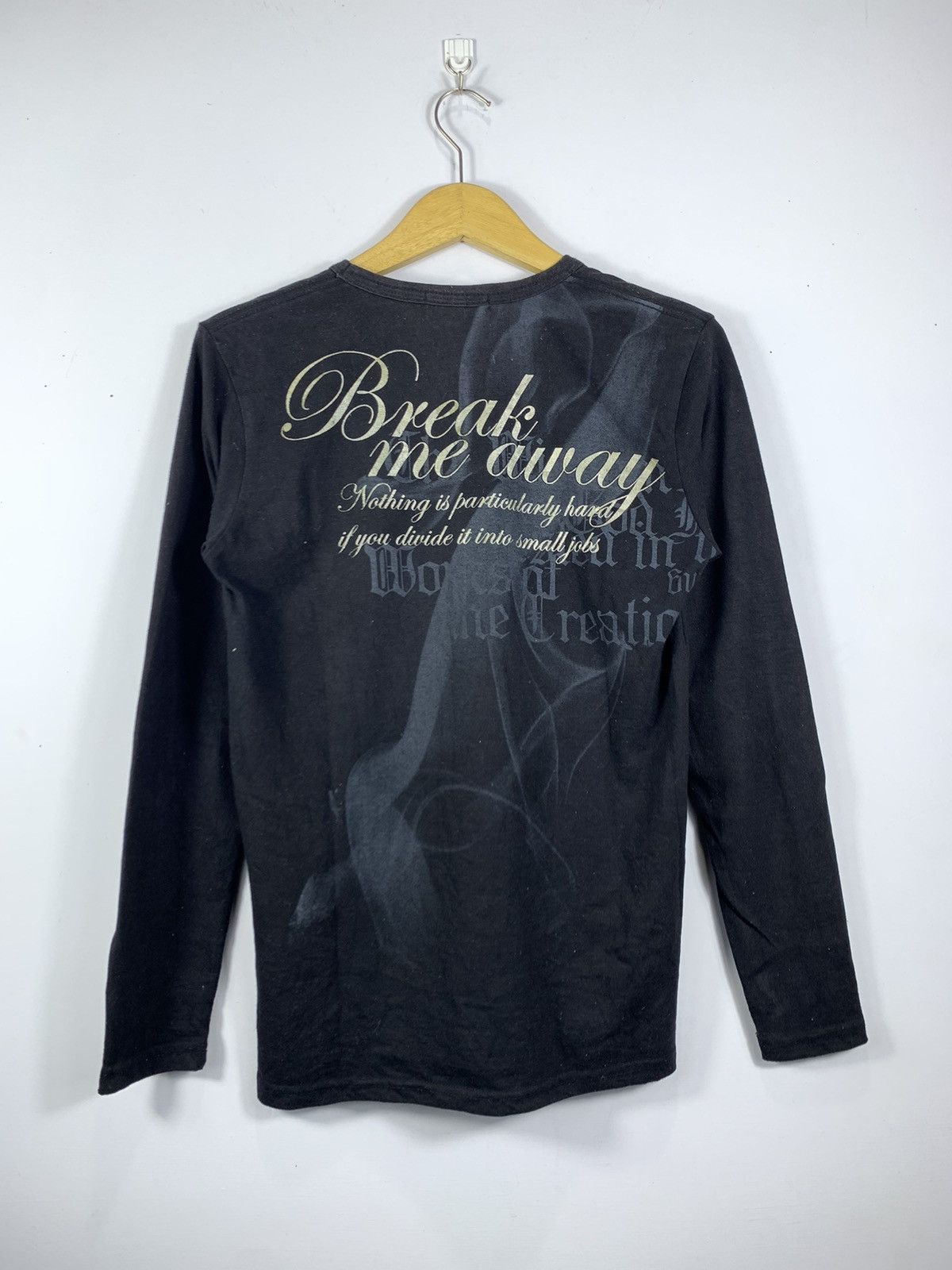 If Six Was Nine BLACK CLASH AHEAD POEM FADED LONG SLEEVE Size US M / EU 48-50 / 2 - 2 Thumbnail