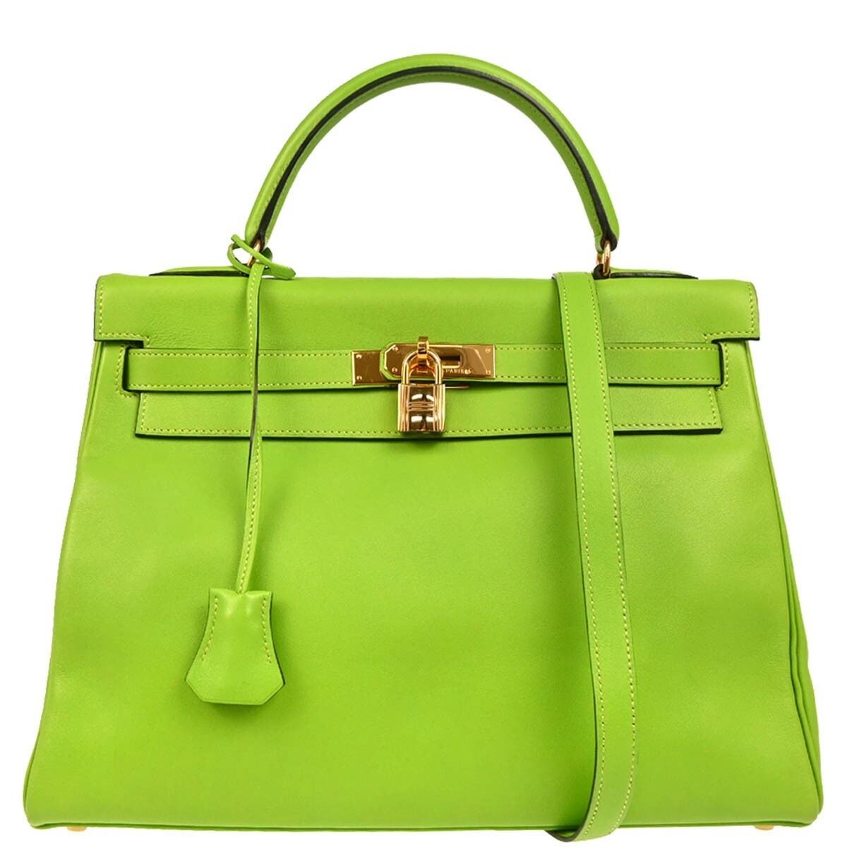 Hermes Hermès Leather Kelly Gulliver With Gold Hardware Handbag Size ONE SIZE - 1 Thumbnail