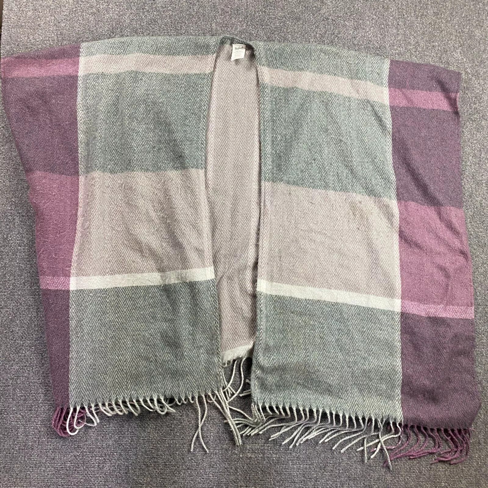 Other Woolrich Poncho Women's One Size Window Pane Cardigan Soft Size ONE SIZE - 1 Thumbnail