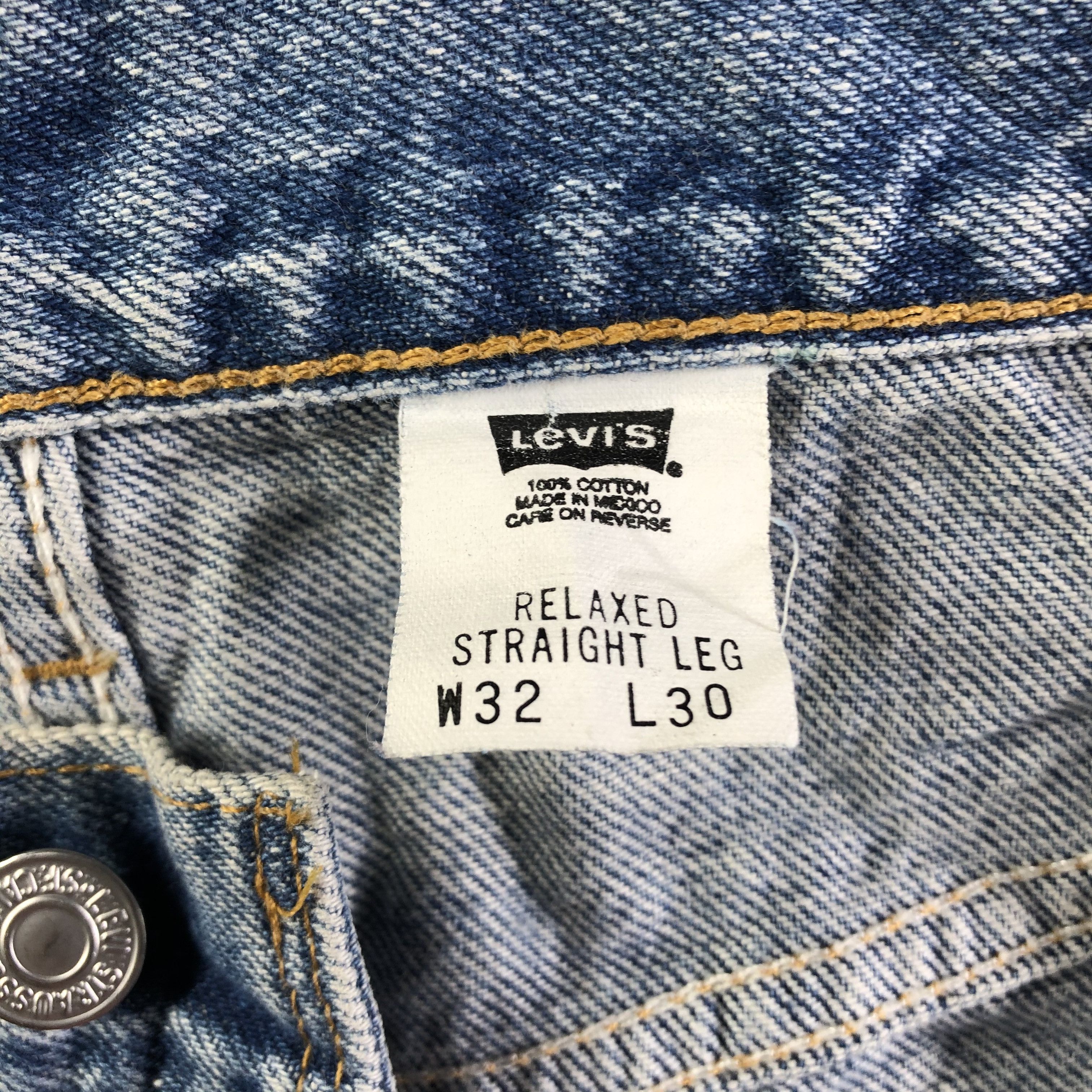 Levi's 90s Vintage Light Wash Levis Jeans-J4153 Size US 32 / EU 48 - 9 Thumbnail