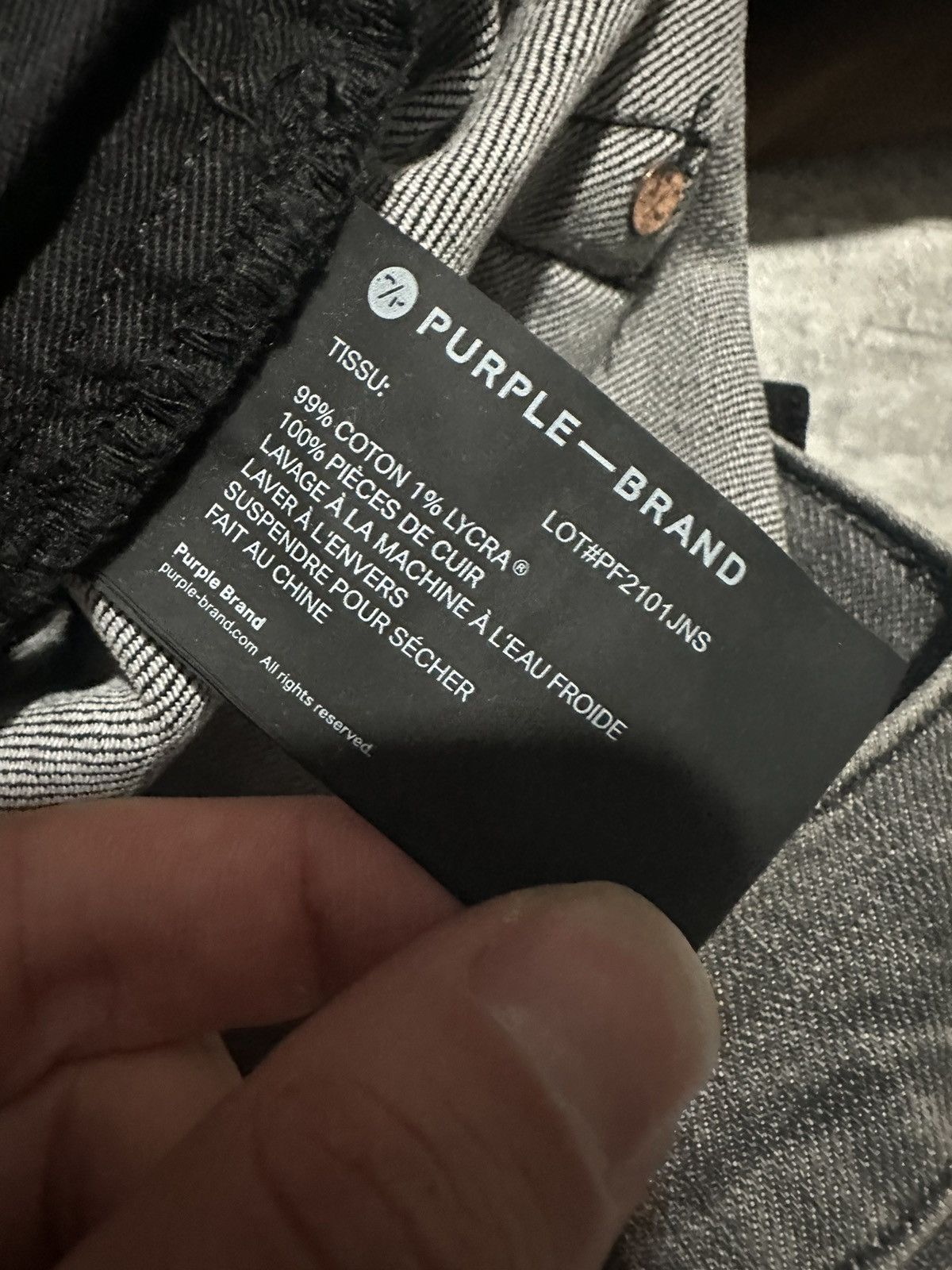 Purple Brand PURPLE BRAND P002 BLACK WASH BLOWOUT Size US 36 / EU 52 - 7 Thumbnail
