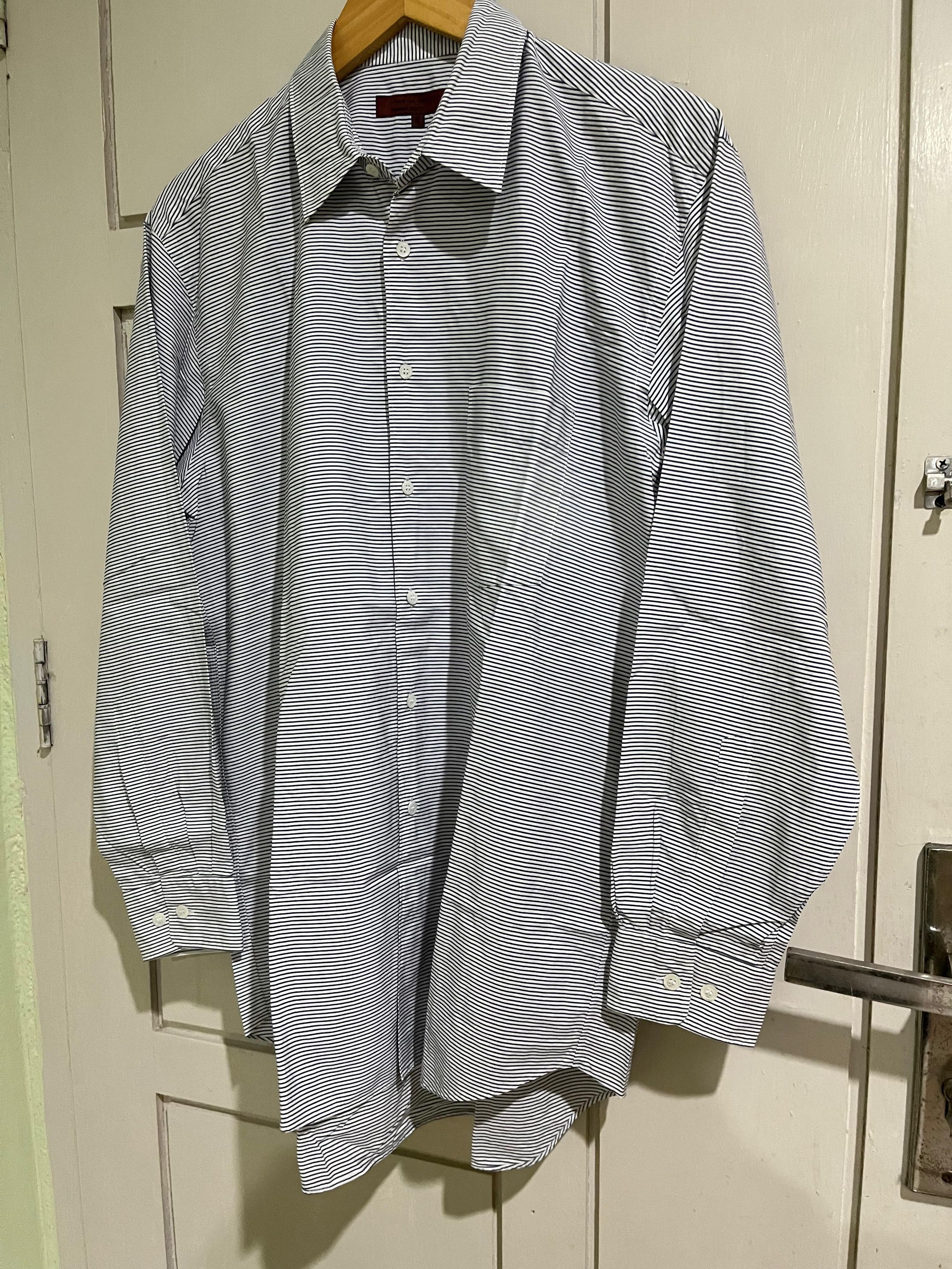 Comme des Garcons Homme Deux 2003 comme des garcons homme stripe shirt Size US L / EU 52-54 / 3 - 4 Thumbnail