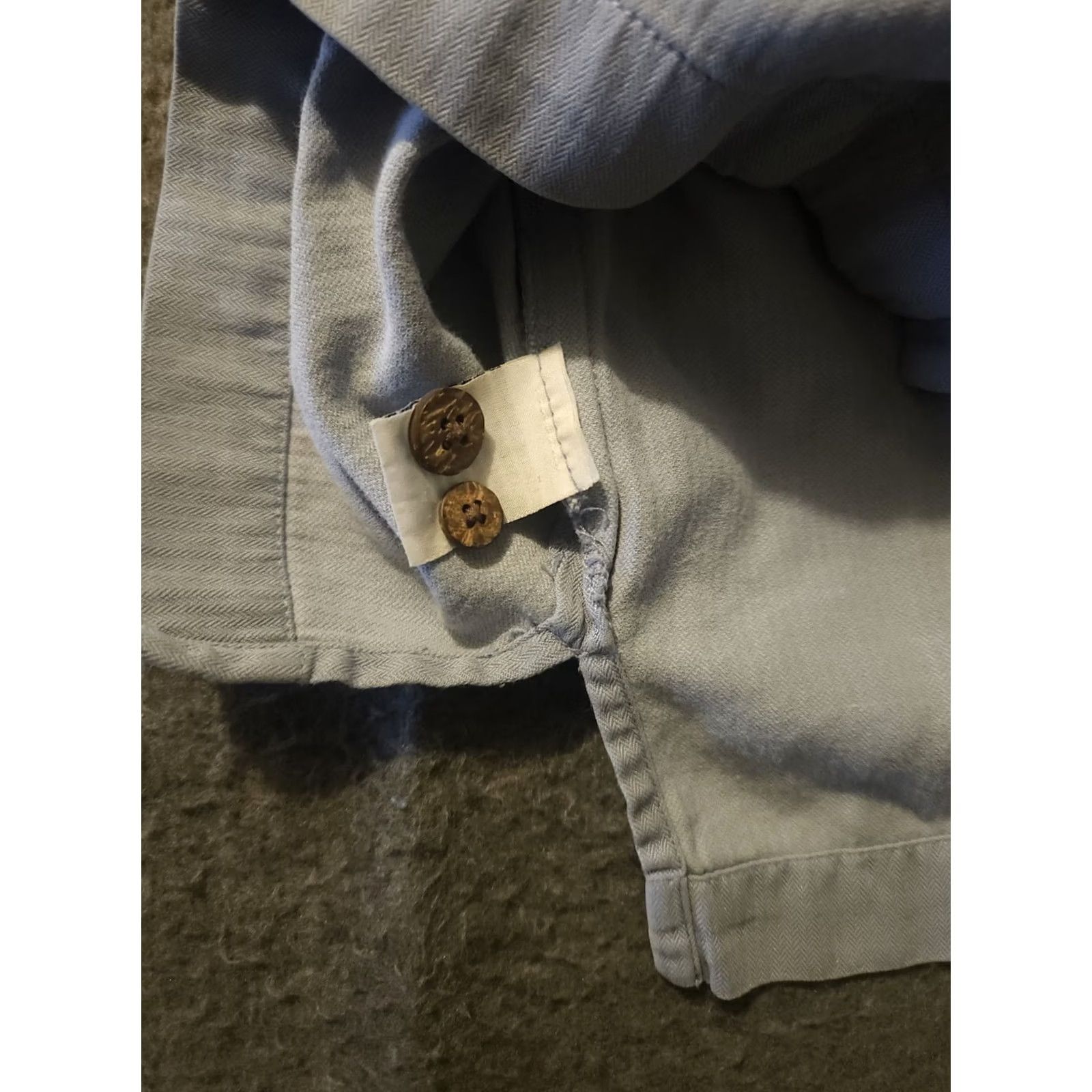 Tommy Bahama VINTAGE Tommy Bahama Button-Up Shirt Men M Blue Silk Blend Cork Button Short Sleeve Pants? Size US M / EU 48-50 / 2 - 7 Thumbnail