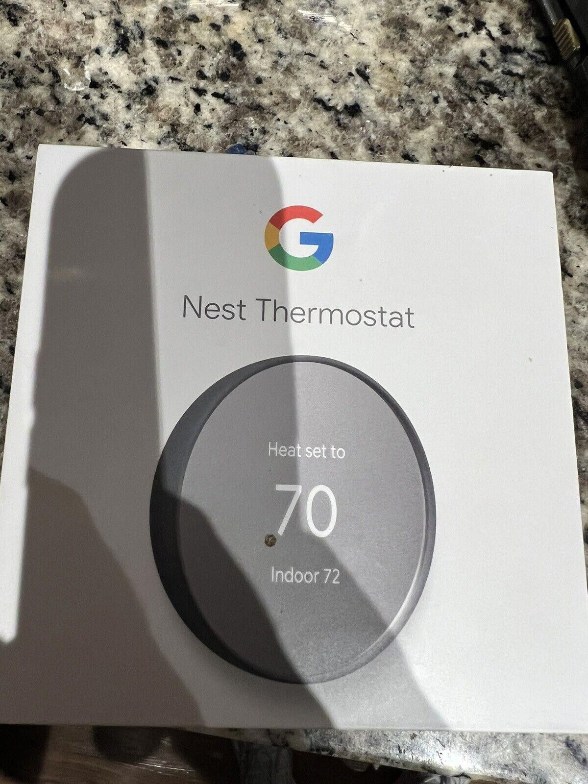 Designer Google Nest Smart Thermostat, Charcoal - GA02081-US Size ONE SIZE - 1 Thumbnail