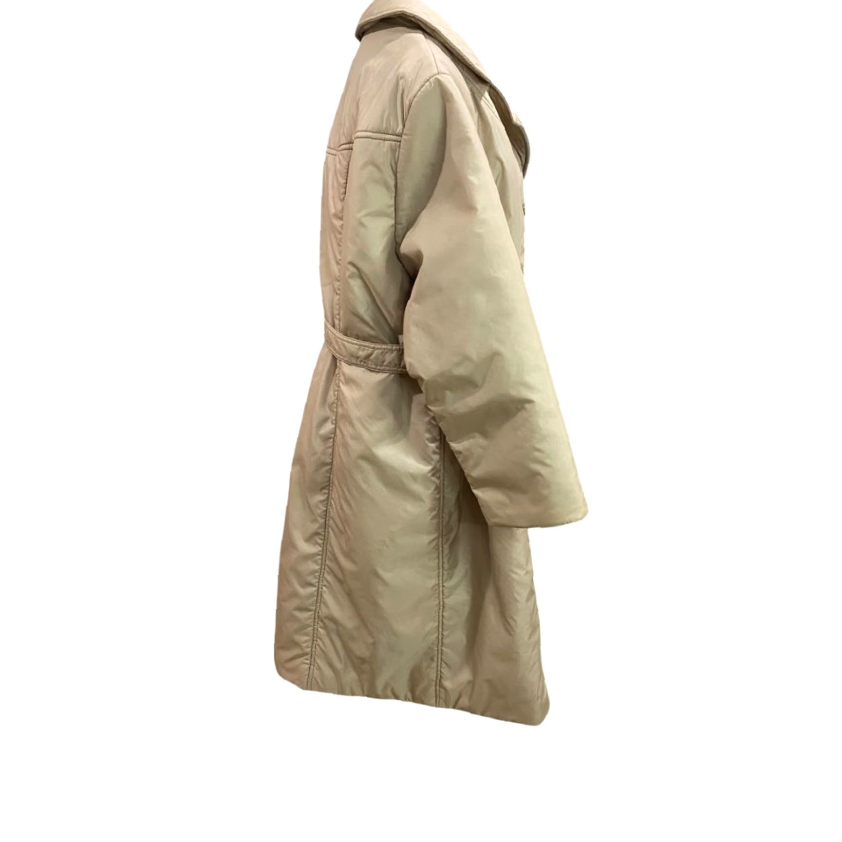 Vintage Bromleigh Womens Vintage Insulated Coat Belted Midi Faux Plus Size 24.5 Brown Polyester Jacket Coats Womens Plus Size Retro 90s? Size 4XL / US 24-26 - 4 Thumbnail