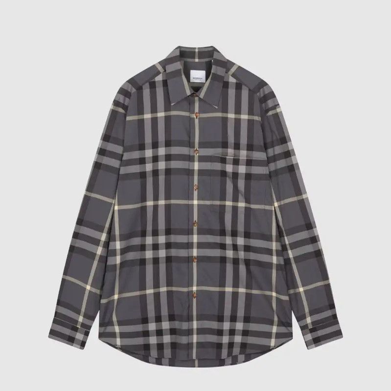 Burberry Burberry Multi-Color Plaid Long Sleeve Shirt Size US S / EU 44-46 / 1 - 1 Thumbnail