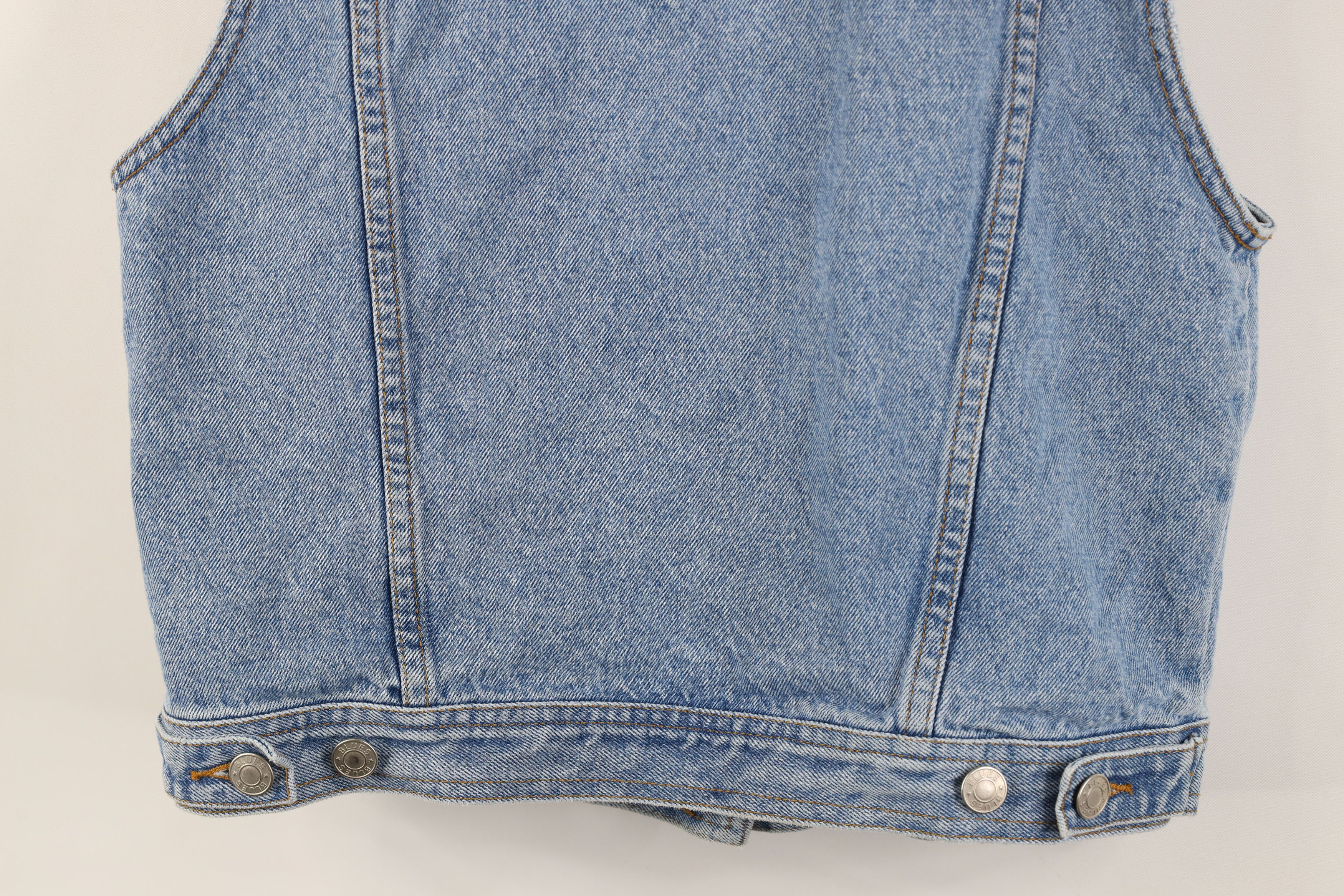Vintage Vintage 90s Streetwear Leopard Denim Trucker Vest Jacket Size S / US 4 / IT 40 - 11 Thumbnail