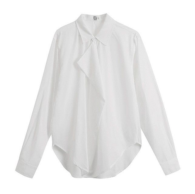 Japanese Brand × Vintage Cleanfit retro fashion wrap collar long sleeve shirt Size US M / EU 48-50 / 2 - 6 Thumbnail