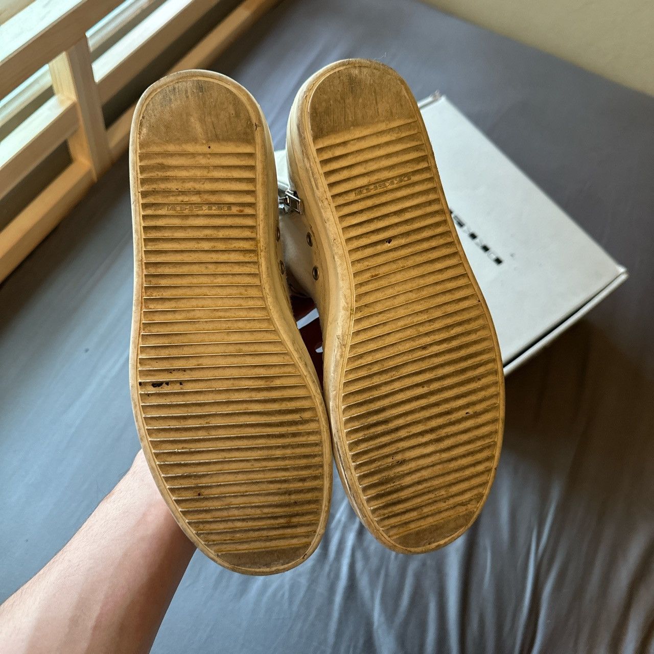 Rick Owens Drkshdw DrkShdw Natural Ramones Size US 9 / EU 42 - 6 Thumbnail
