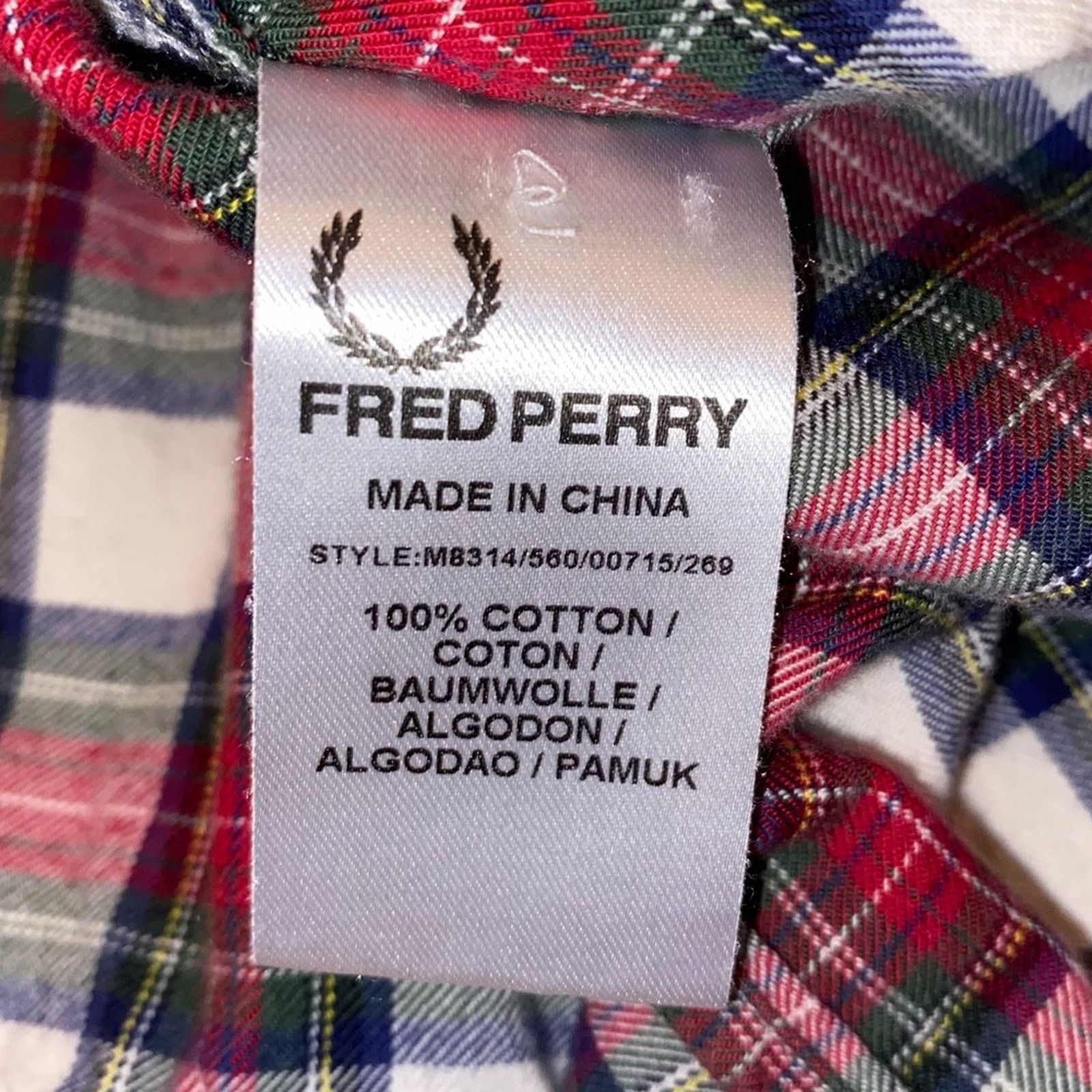 Fred Perry Fred Perry $275 Red White Plaid Flannel Button Down Shirt S Size US S / EU 44-46 / 1 - 14 Thumbnail