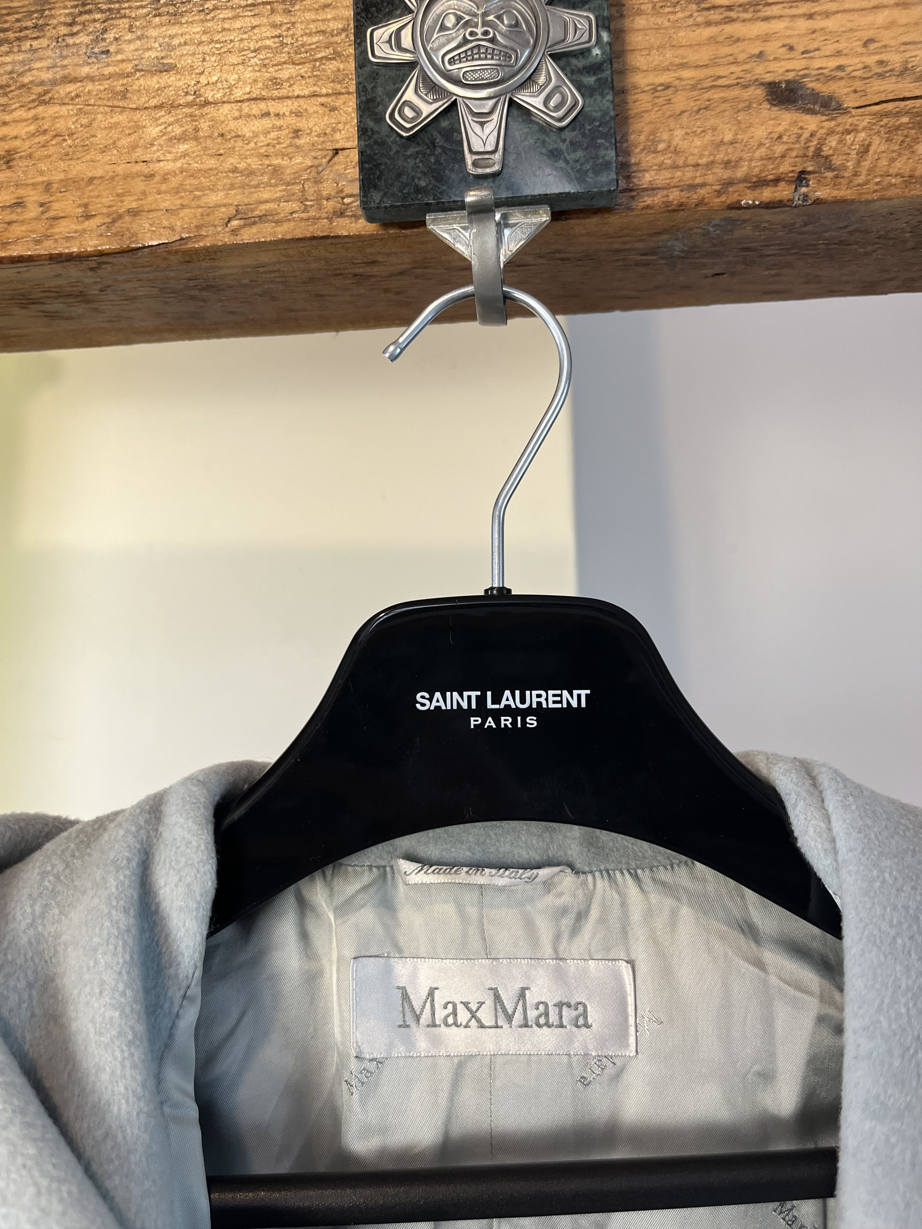 Max Mara Max Mara Wool Cashmere Baby Blue Coat Size XL / US 12-14 / IT 48-50 - 5 Thumbnail