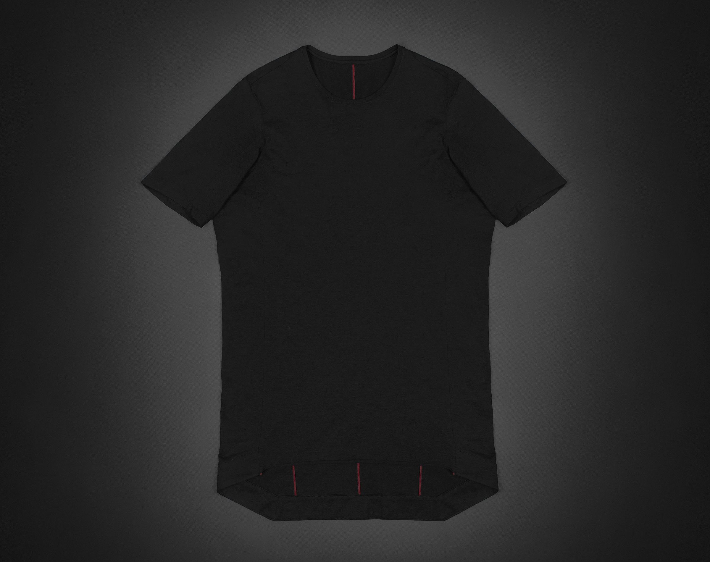 image of Devoa Anatomical T-Shirt, Made In Japan in Black/Red, Men's (Size Medium)