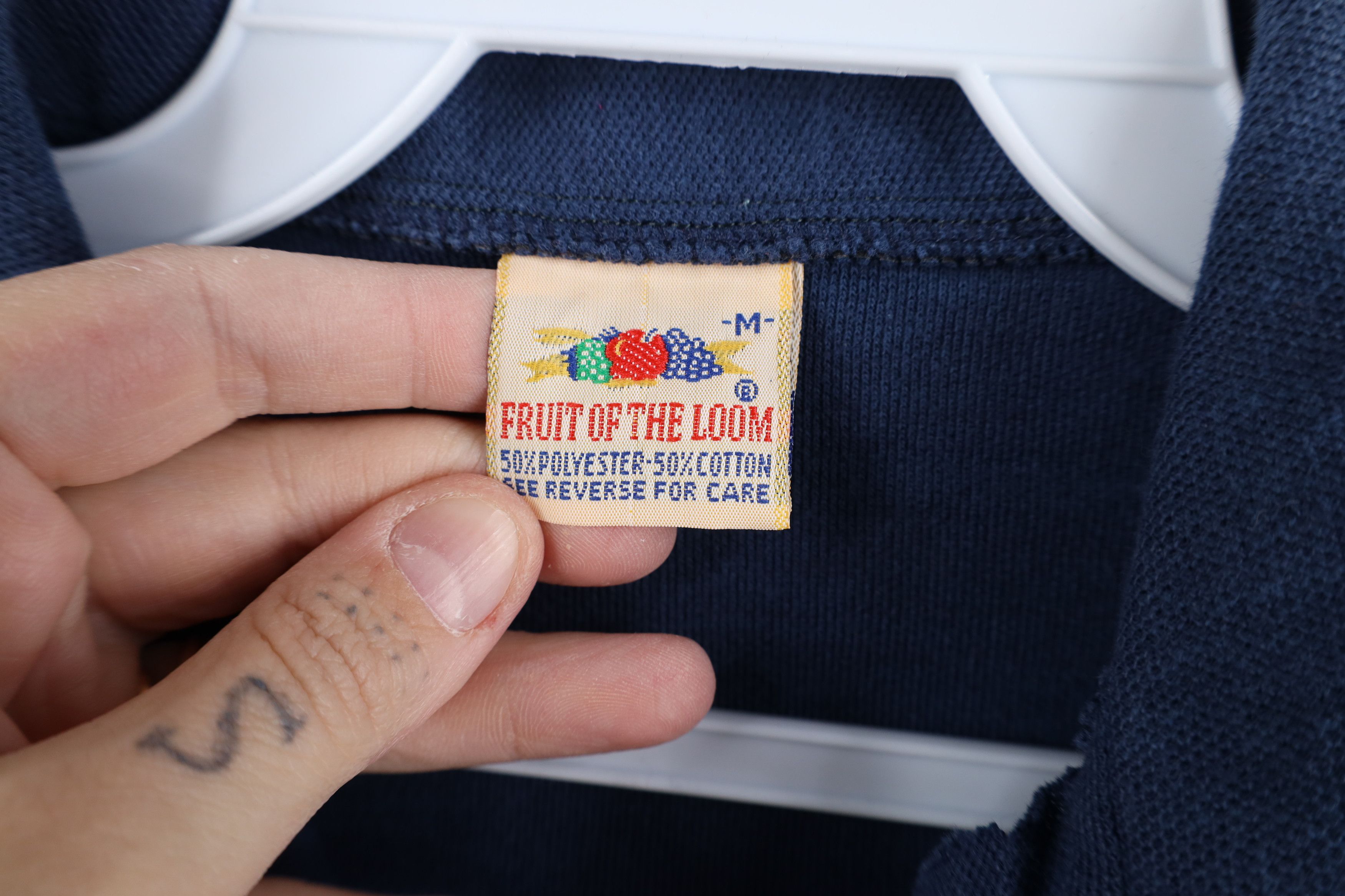 Fruit Of The Loom Vintage 60s 70s Fruit of the Loom Blank Golf Polo Shirt USA Size US M / EU 48-50 / 2 - 6 Thumbnail