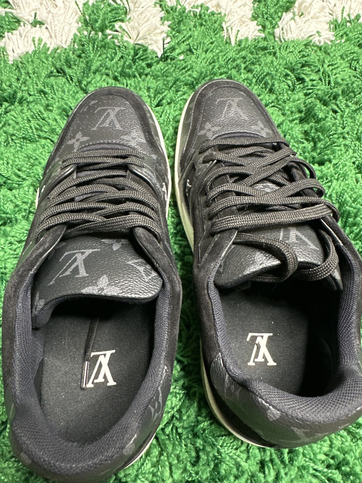 Louis Vuitton Louis Vuitton Black Monogram Trainers Size US 8.5 / EU 41-42 - 7 Thumbnail