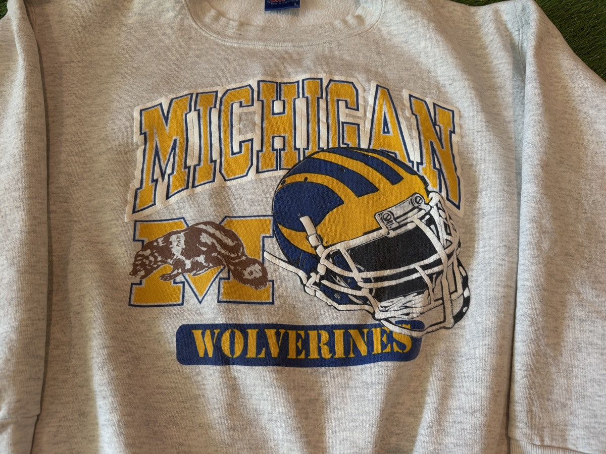 NCAA Vintage Michigan Wolverines Sweater NCAA College 90s Size US L / EU 52-54 / 3 - 2 Thumbnail