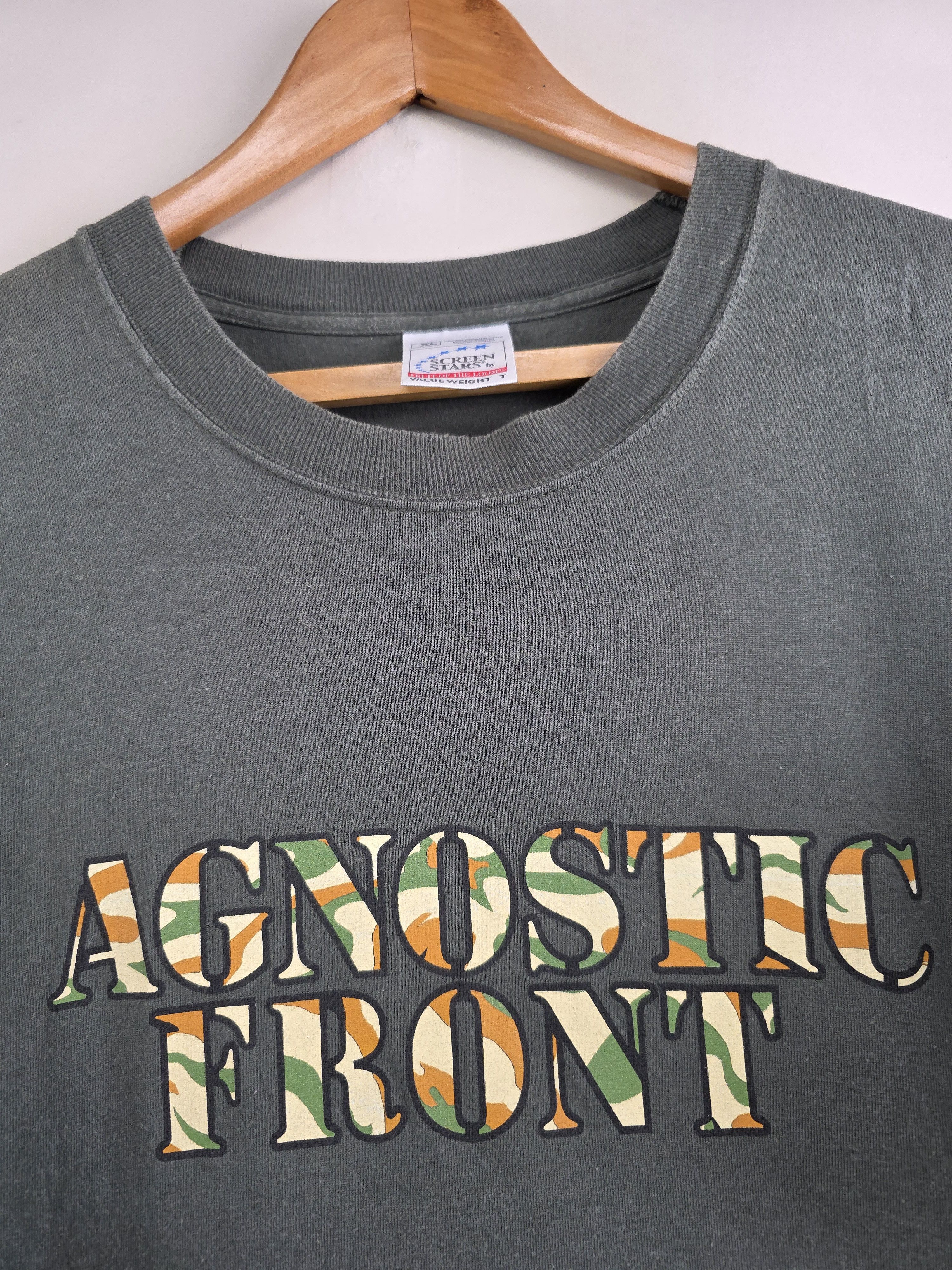 Band Tees 90s Agnostic Front Vintage Hardcore punk T shirt Size US XL / EU 56 / 4 - 4 Thumbnail