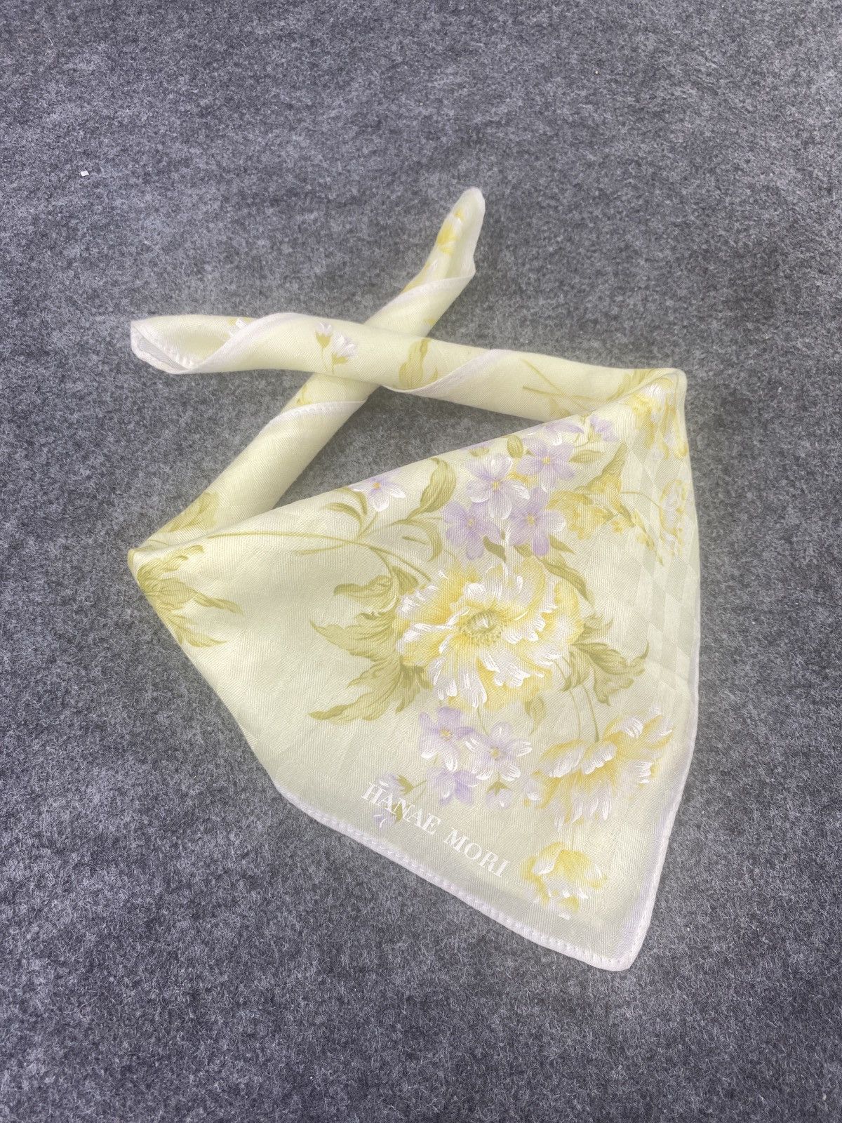 Hanae Mori × Vintage Hanae Mori Handkerchief / Bandana / Neckerchief-B040 Size ONE SIZE - 1 Thumbnail