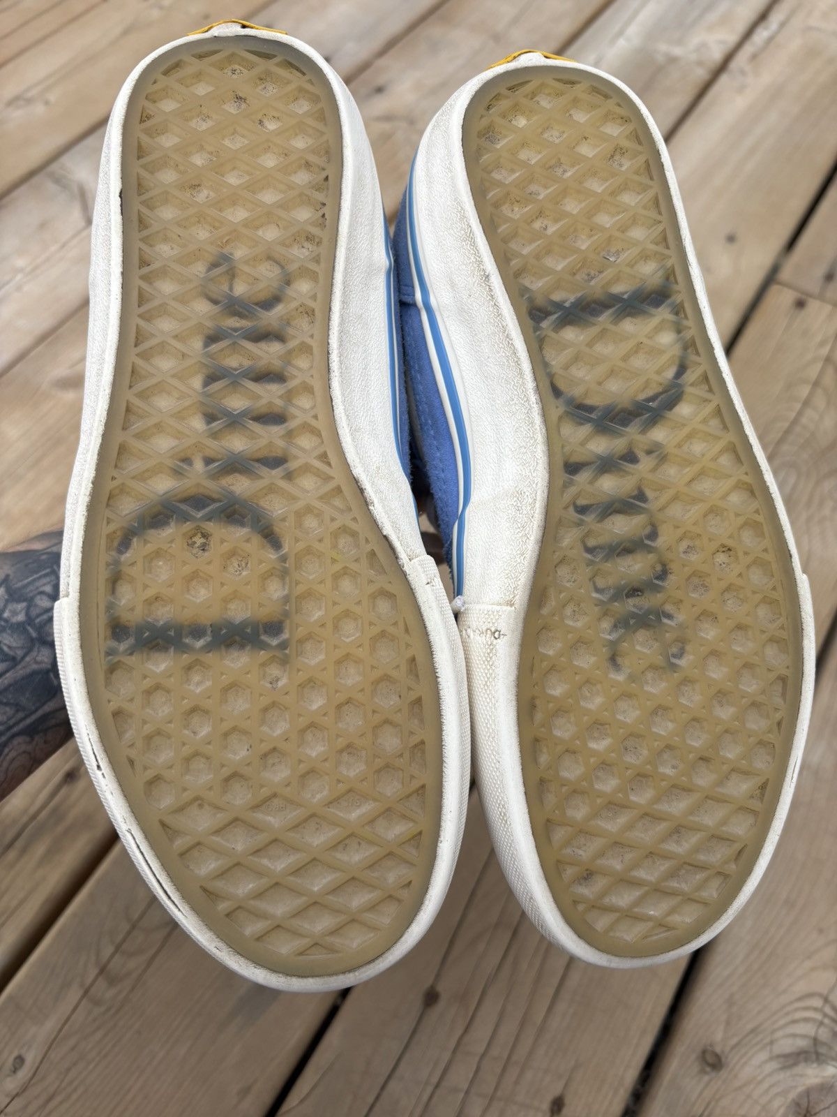 Vans Vans x Dime Half Cab Pro Blue Suede White Leather Size US 6 / EU 39 - 10 Thumbnail