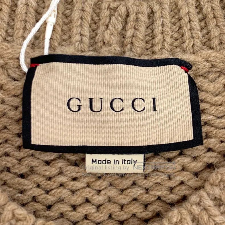Gucci Gucci Brown logo letter inlaid wool round neck long-sleeve Size US S / EU 44-46 / 1 - 6 Thumbnail