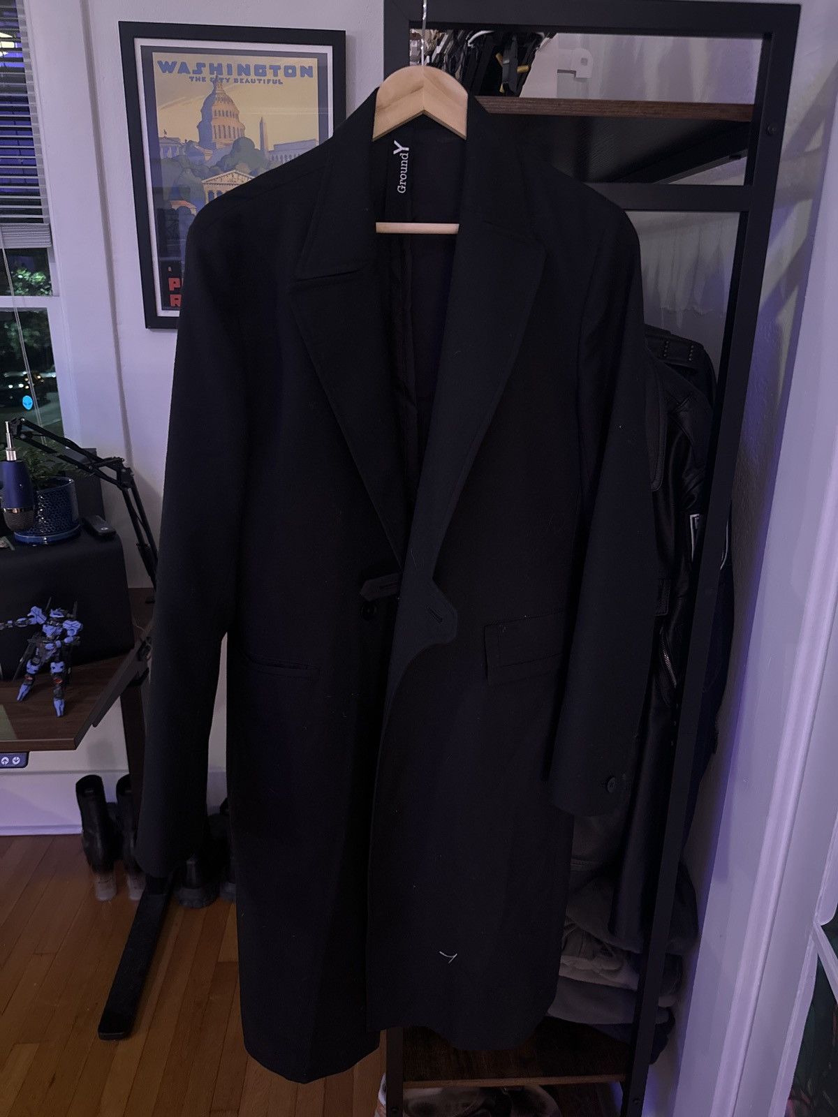Yohji Yamamoto Ground Y by Yohji Yamamoto Longcoat Size 40R - 2 Thumbnail