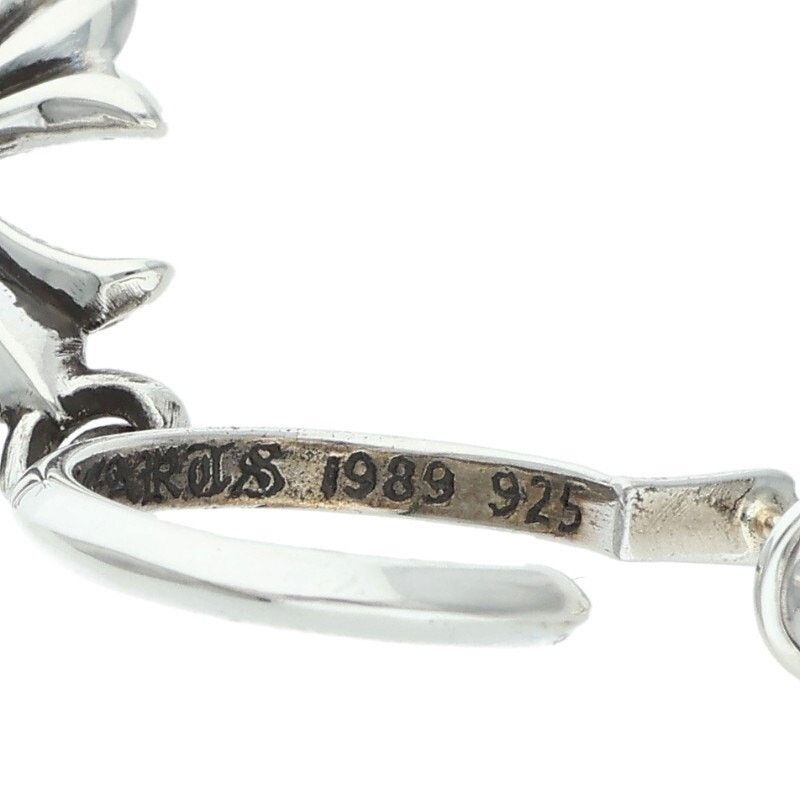 Chrome Hearts Chrome Hearts Tiny CH Cross Hoop Earring Silver Size ONE SIZE - 4 Thumbnail