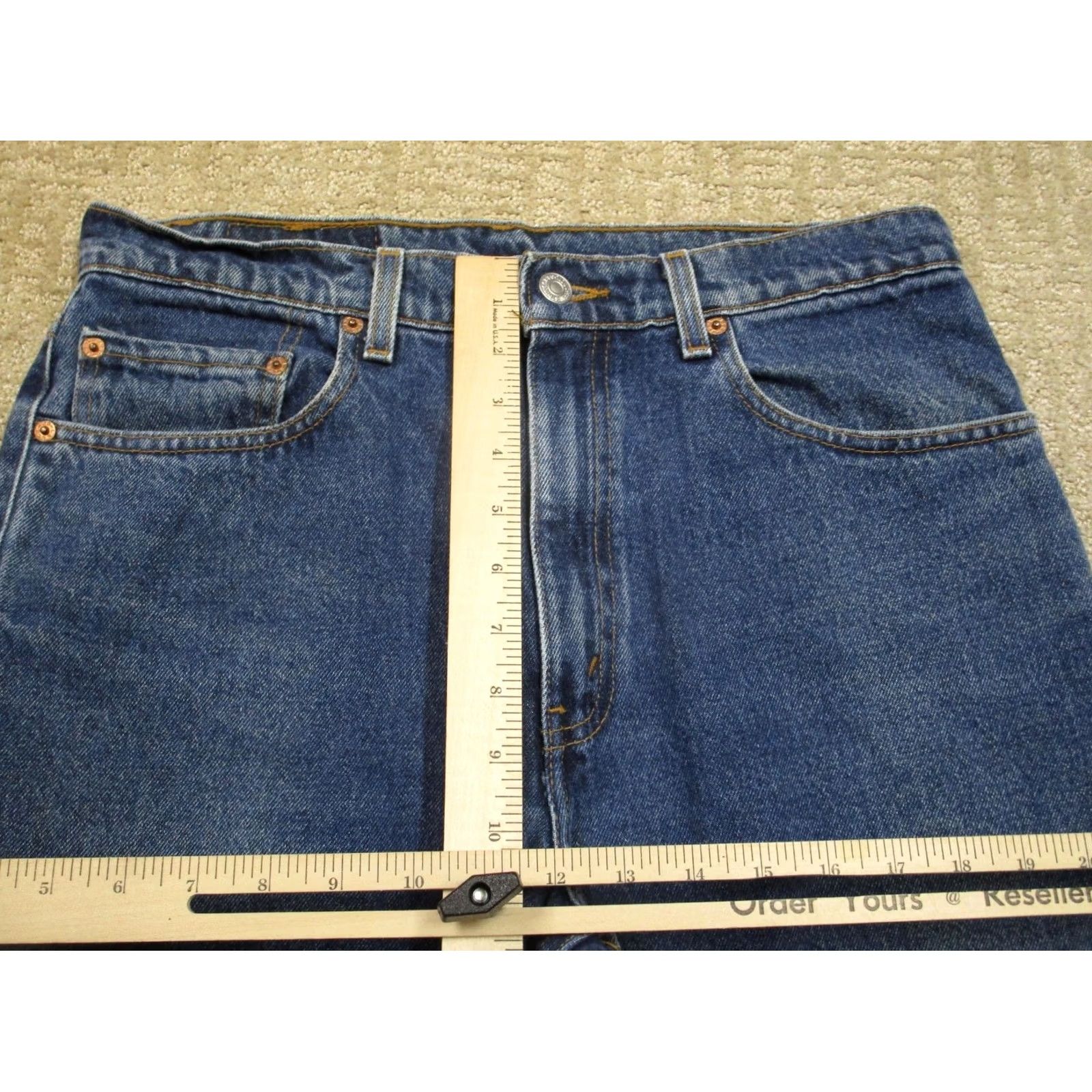 Levi's VINTAGE Levi's 505 Jeans Men 33x30 Blue Regular Fit Pants Dark Wash 90s Boys Girls Mens Womens Size US 33 - 7 Thumbnail