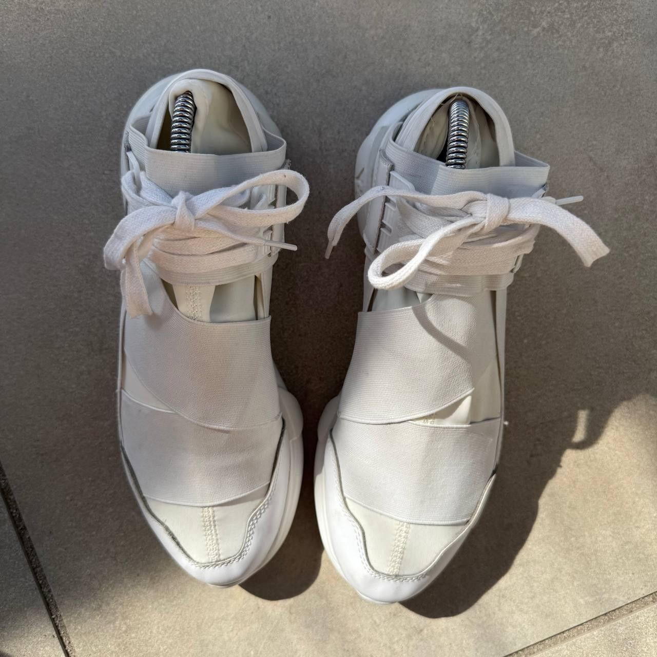 Yohji Yamamoto Y-3 Sneakers High Top Tape White Avantgarde Size US 11 / EU 44 - 4 Thumbnail