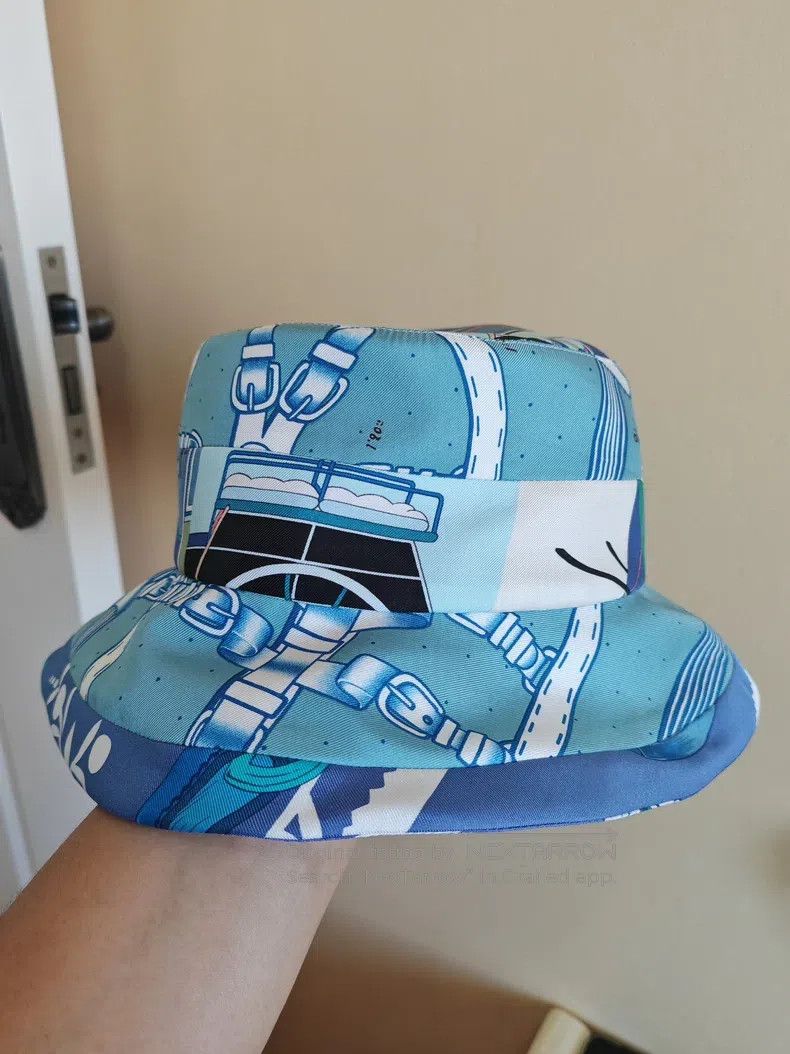 Hermes Hermes size 58 Silk fisherman hat Size ONE SIZE - 5 Thumbnail