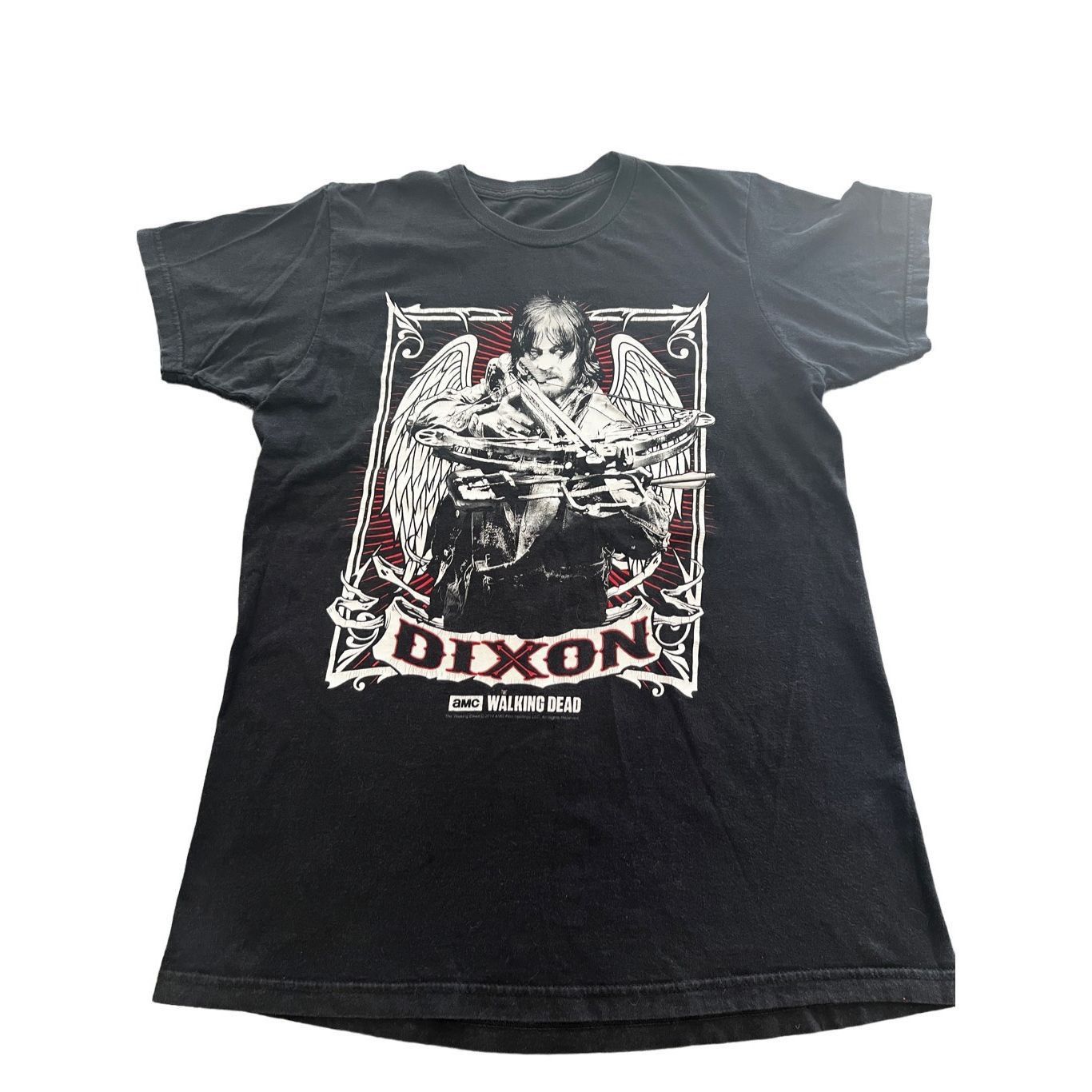 Vintage The Walking Dead Daryl Dixon with Cross Bow TShirt Size US S / EU 44-46 / 1 - 2 Thumbnail