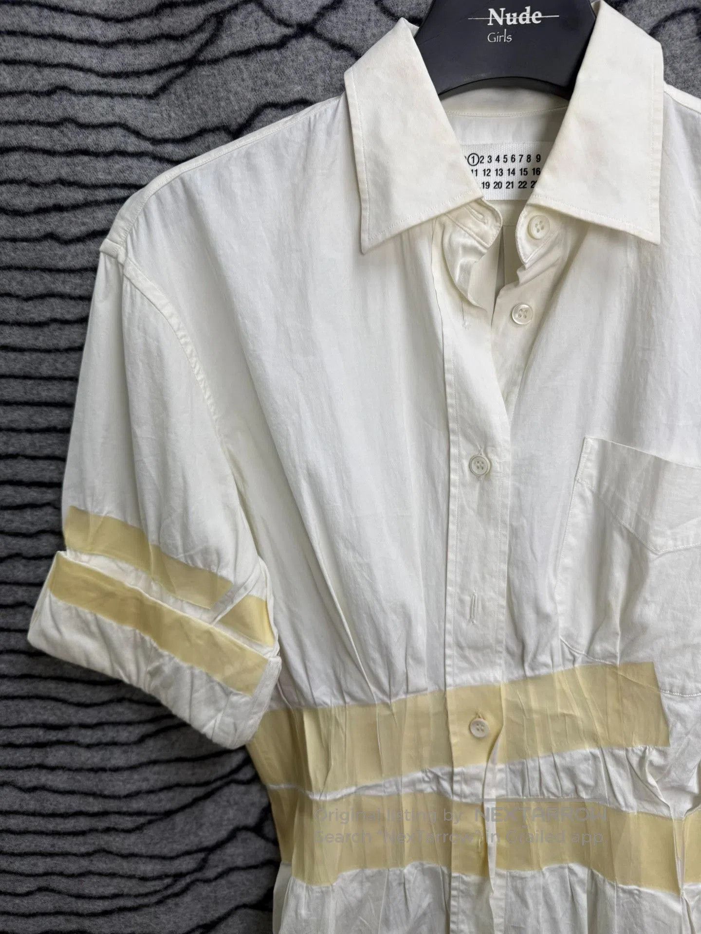 Maison Margiela Maison Margiela 09AW Tape Cinched Waist Shirt. Size M / US 6-8 / IT 42-44 - 2 Thumbnail