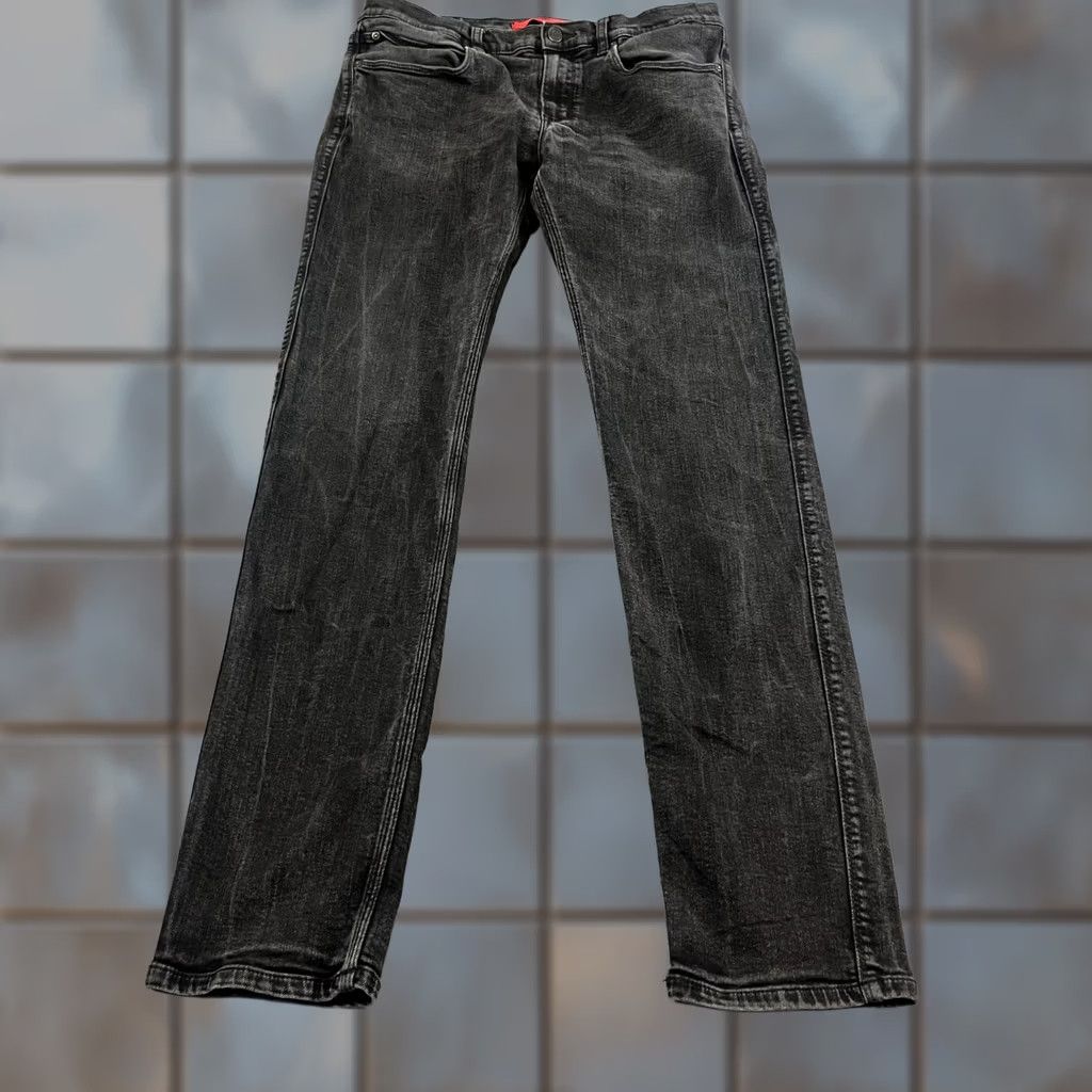 Hugo Boss HUGO BOSS Jeans 708 Slim Skinny 32 32 Dark Grey Wash Vintage No 5-Pocket Mens Regular Jeans Size US 32 / EU 48 - 1 Thumbnail